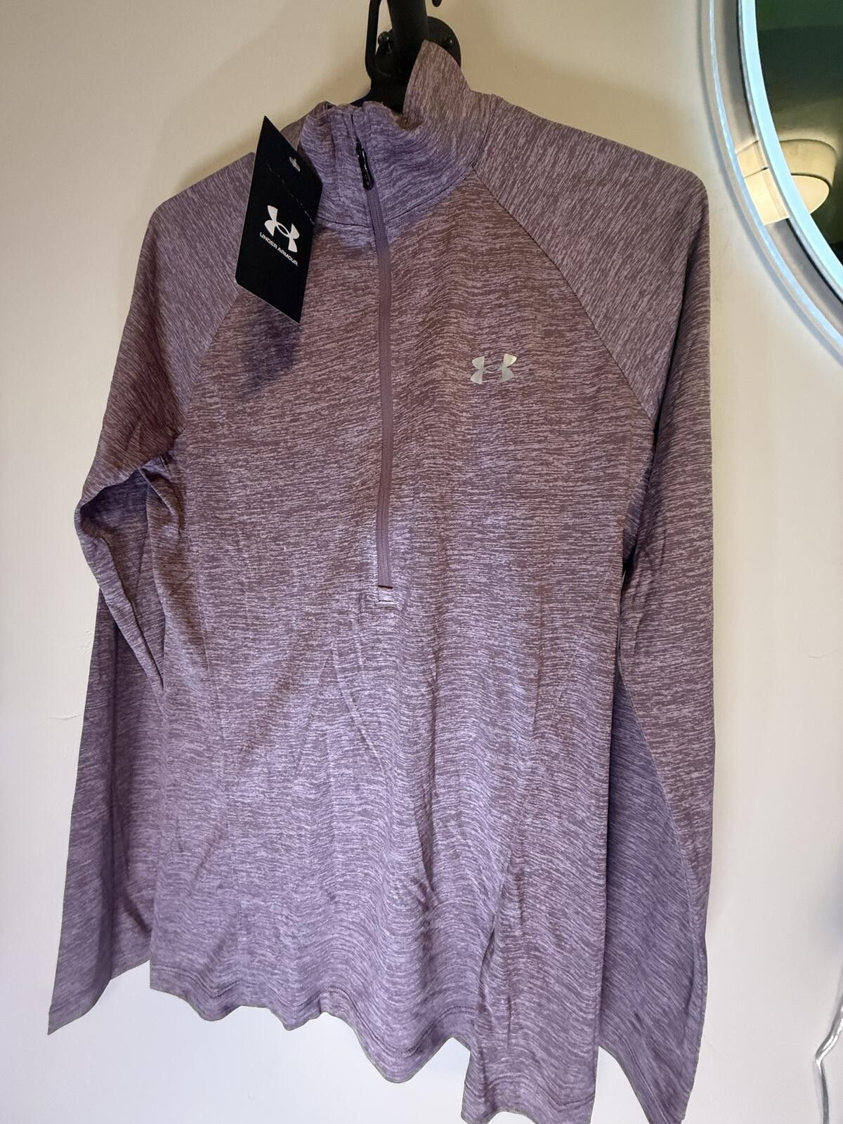 Under Armour Under Armour Tech Twist 1/2 Zip Womens Small Purple NWT Size S / US 4 / IT 40 - 1 Thumbnail