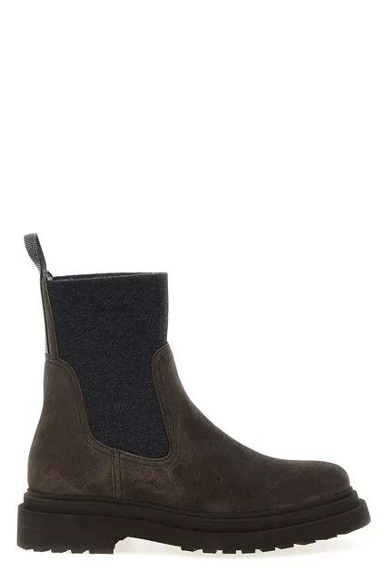 Brunello Cucinelli BRUNELLO CUCINELLI Brown Suede Ankle Boots New & Authentic Size US 8 / IT 38 - 5 Thumbnail