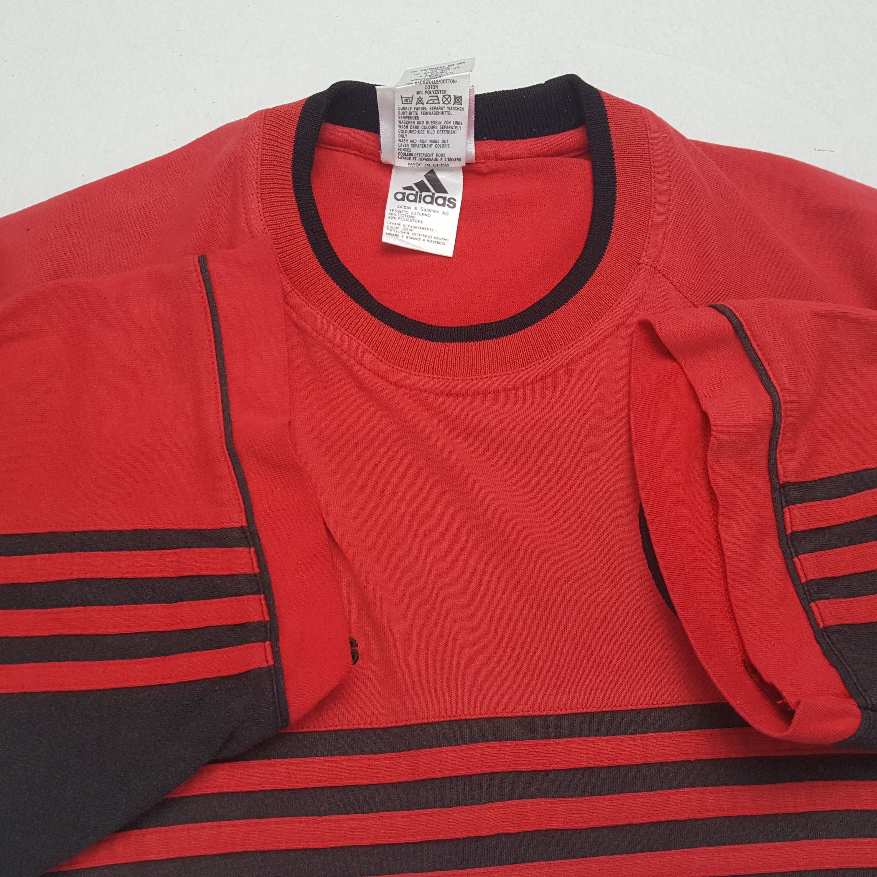Adidas × Vintage Vintage ADIDAS AC MILAN Italian Football Club T-Shirts Size US L / EU 52-54 / 3 - 6 Thumbnail