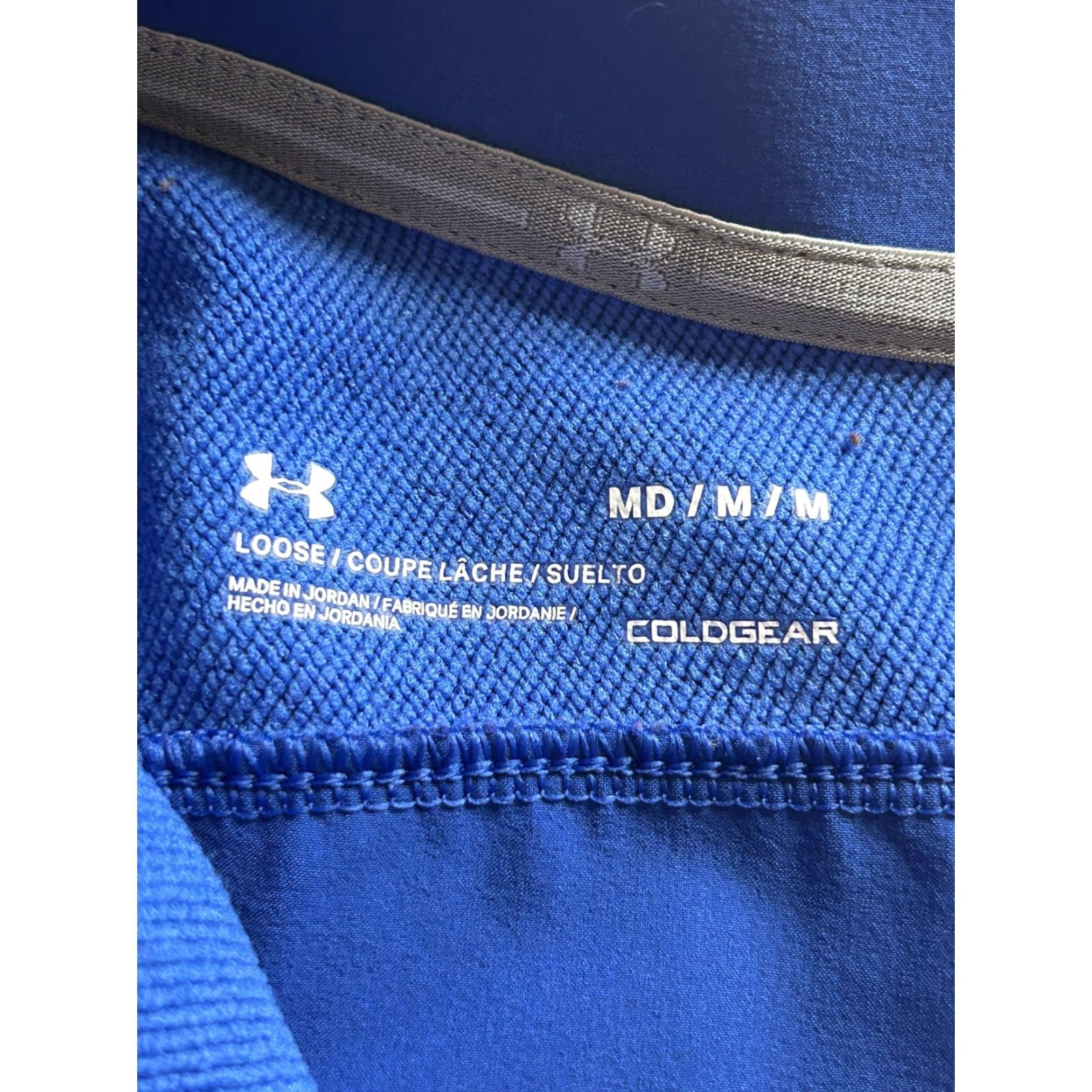 Under Armour Under Armour Cold Gear Loose Fit Mens Pullover 1/4 Zip Size Medium Blue Sweatshirt Sweater Size US M / EU 48-50 / 2 - 5 Thumbnail