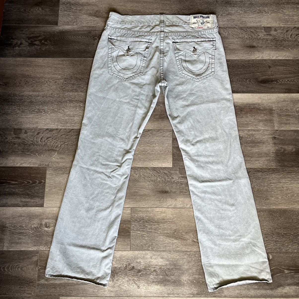 True Religion × Vintage Vintage 2000s True Religion Smoke Rising Straight Flap Pants Size US 38 / EU 54 - 1 Thumbnail