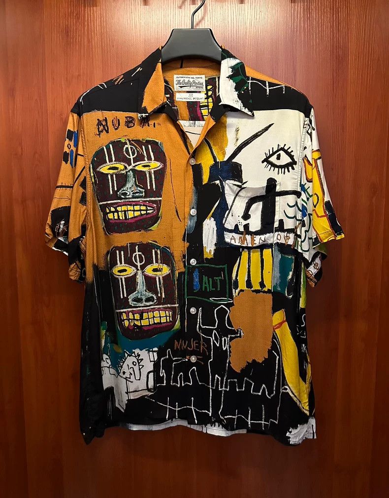 Wacko Maria Wacko Maria JEAN-MICHEL BASQUIAT Yellow Patchwork Graffiti Size US L / EU 52-54 / 3 - 1 Thumbnail