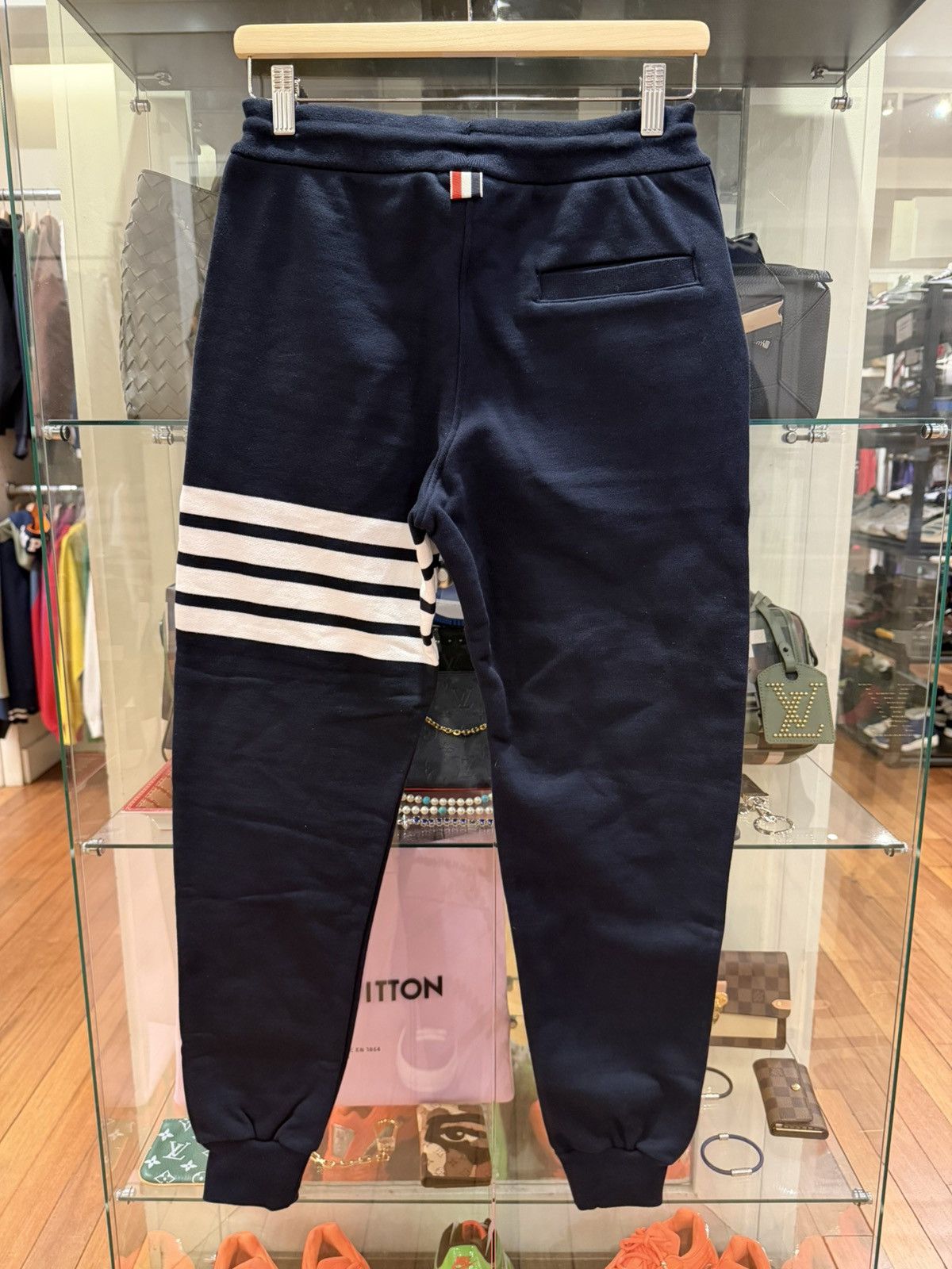 Thom Browne Thom Browne 4 Bar Sweatpants / Navy Size US 28 / EU 44 - 2 Thumbnail