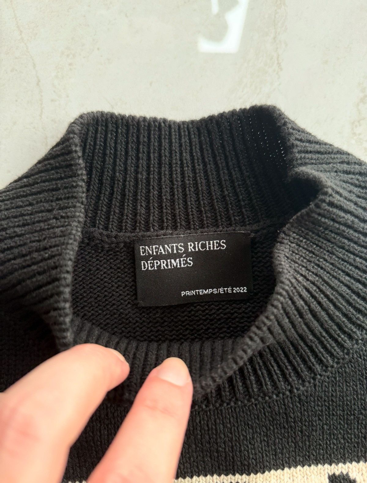 Enfants Riches Deprimes Enfants Riches Deprimes SS24 Goth Couple Knit Sz.L Size US L / EU 52-54 / 3 - 6 Thumbnail