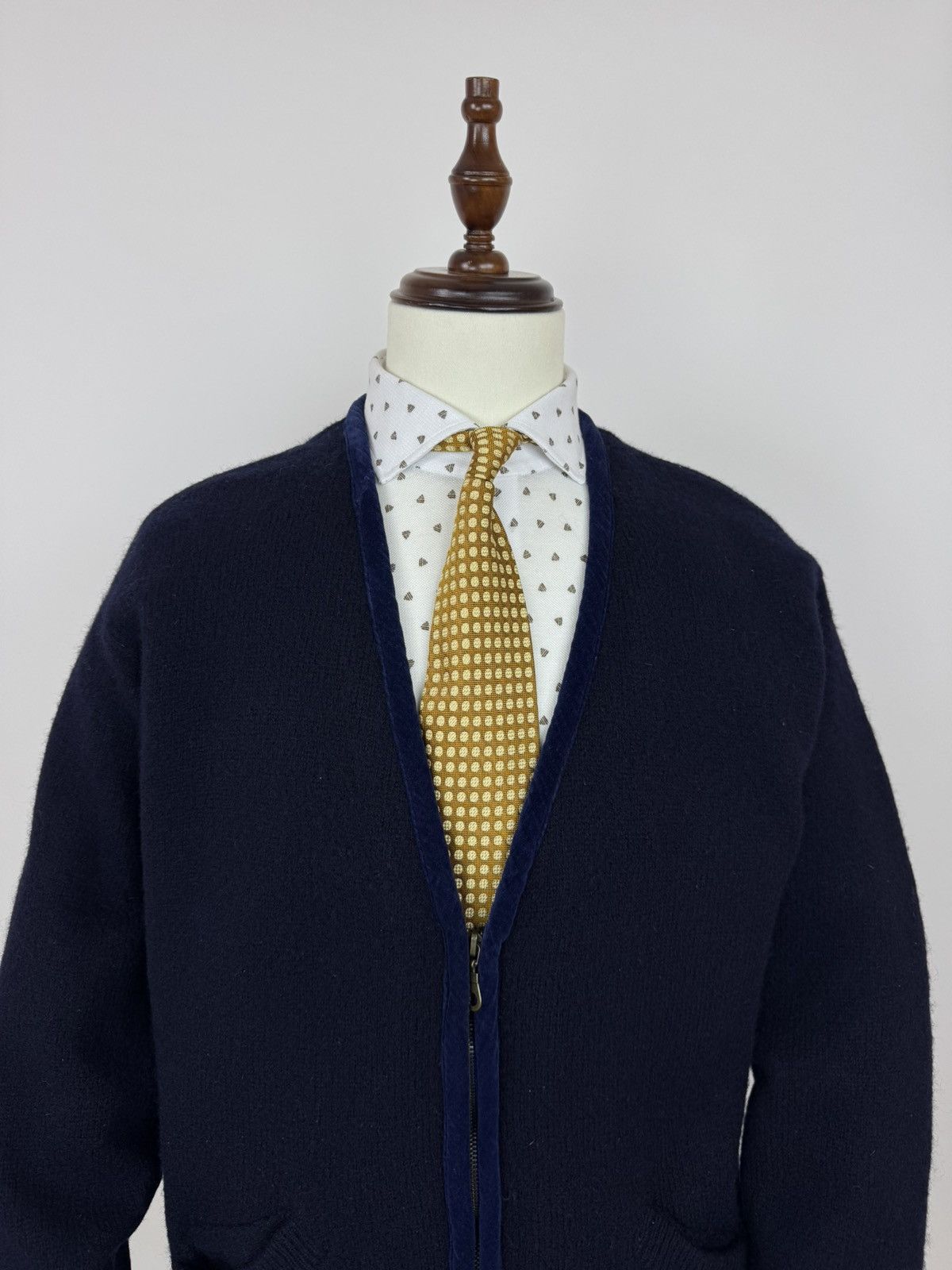 Other Vintage Black Blue Casual wear wool cardigan sailor style Size US XL / EU 56 / 4 - 2 Thumbnail