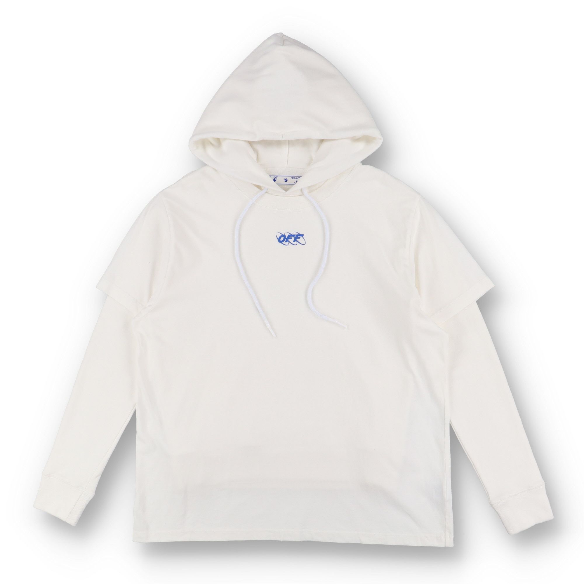 Off-White White Mirko First Oversized Layered Tee Hoodie Size US M / EU 48-50 / 2 - 2 Thumbnail