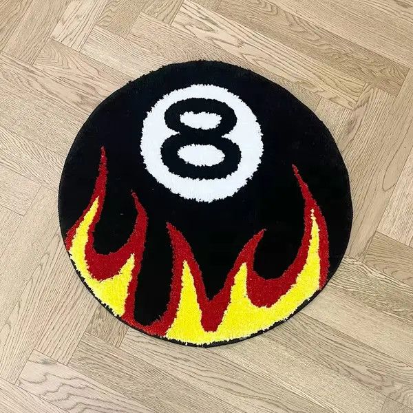 Other Hayakawa x Hanai Fire Billiards No.8 Tug Carpet Size ONE SIZE - 4 Thumbnail