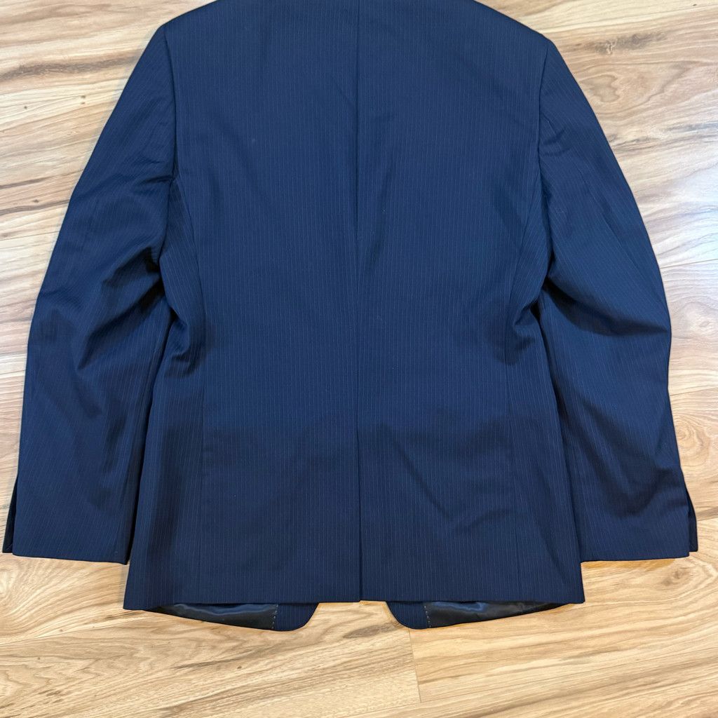 Z Brand Bruno Piattelli Men’s 38R Navy Pinstripe Wool Blazer Size 38R - 2 Thumbnail