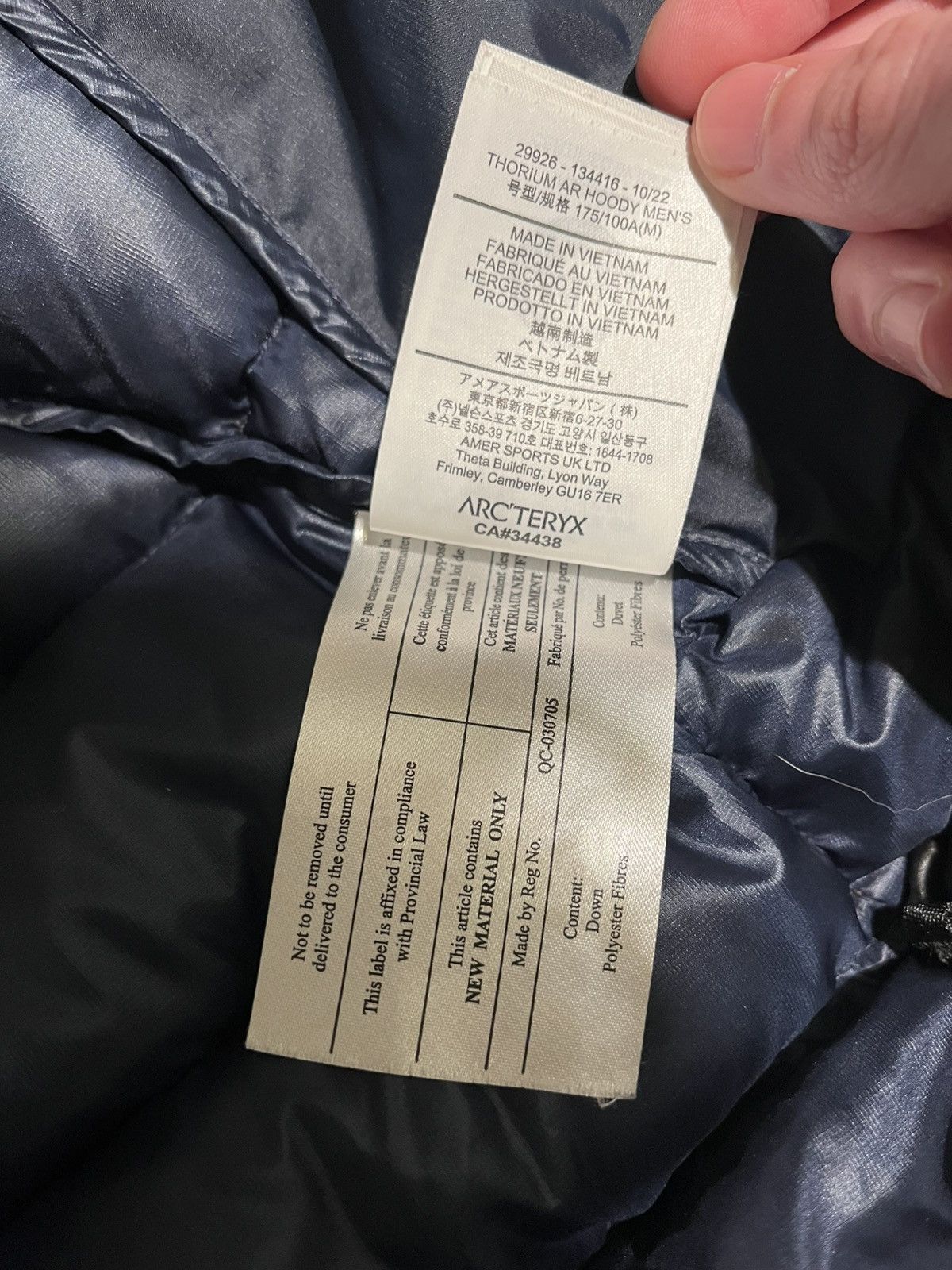 Arc'teryx Arcteryx thorium down jacket Puffer Size US M / EU 48-50 / 2 - 4 Thumbnail