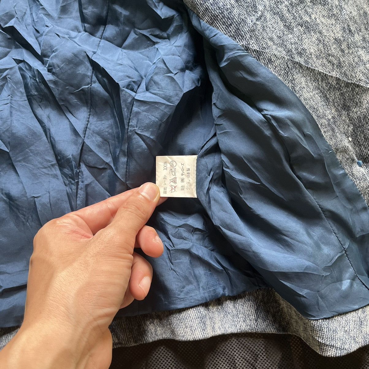 If Six Was Nine JAPANESE BRAND MUD BLUE WASH CROP TOP JACKET Size M / US 6-8 / IT 42-44 - 7 Thumbnail