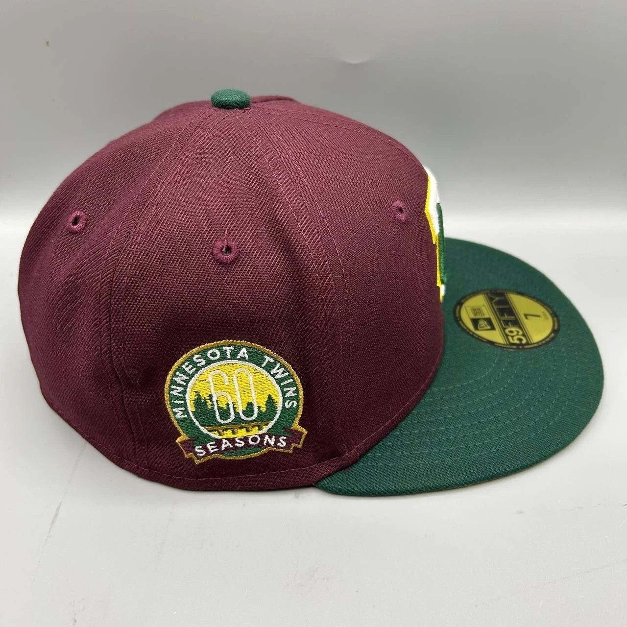 New Era Minnesota Twins Hat Men 7 Red Green MLB Fitted Cap New Size ONE SIZE - 7 Thumbnail