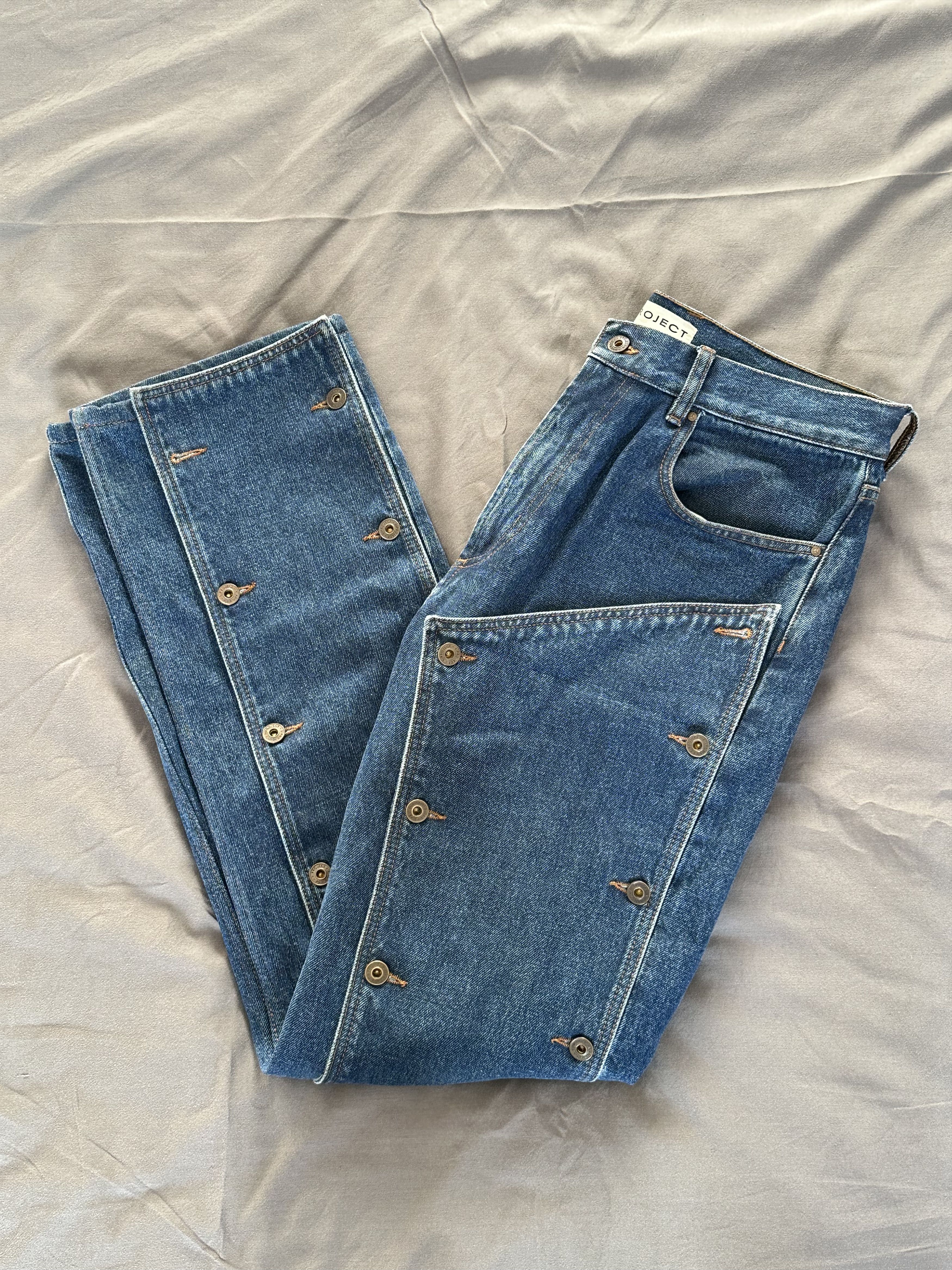 Y/Project Blue Y/Project Button Jeans with Detachable Panel Size US 32 / EU 48 - 3 Thumbnail