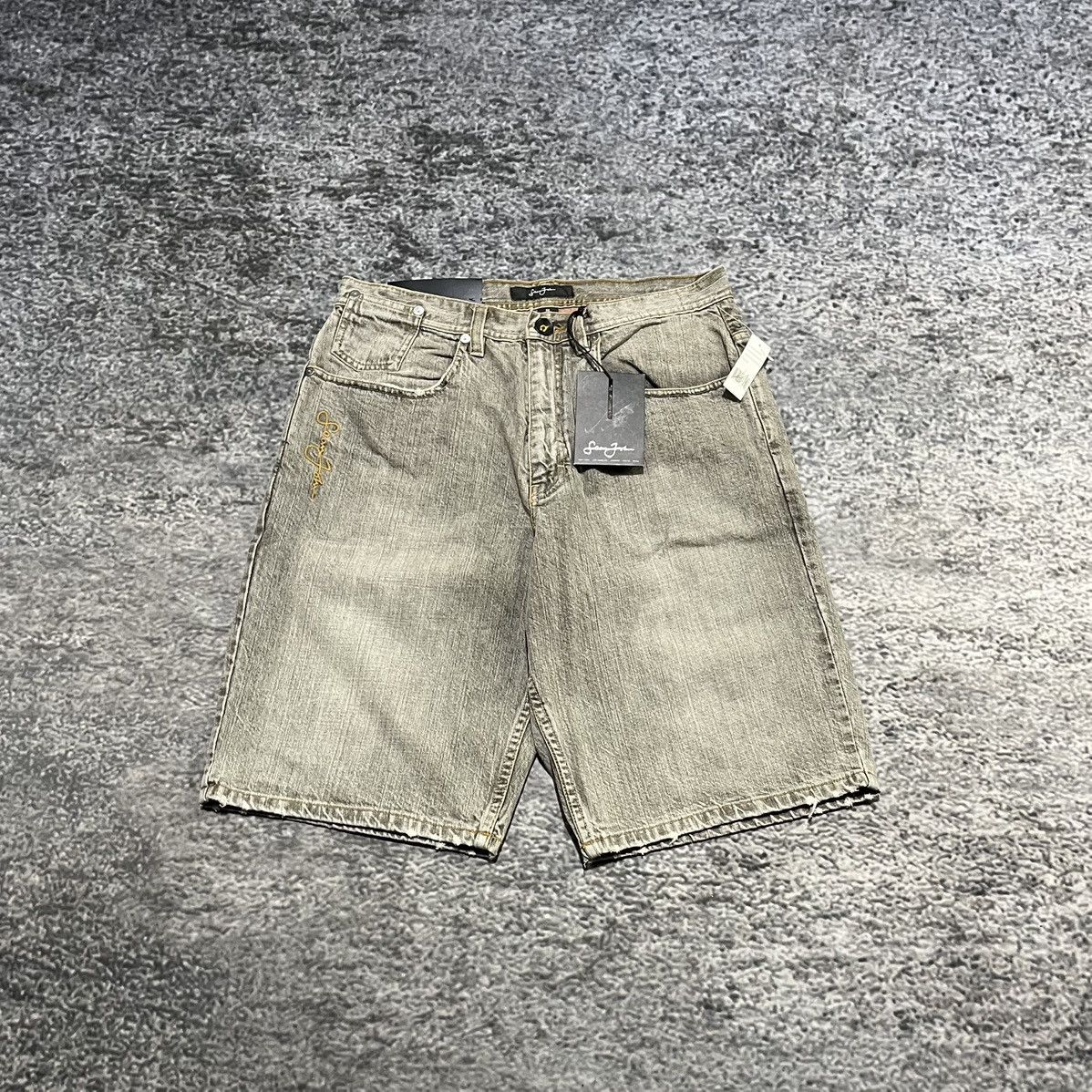 Sean John Vintage Y2K Sean John Baggy Jorts Grunge Skater Denim Shorts Size US 32 / EU 48 - 2 Thumbnail