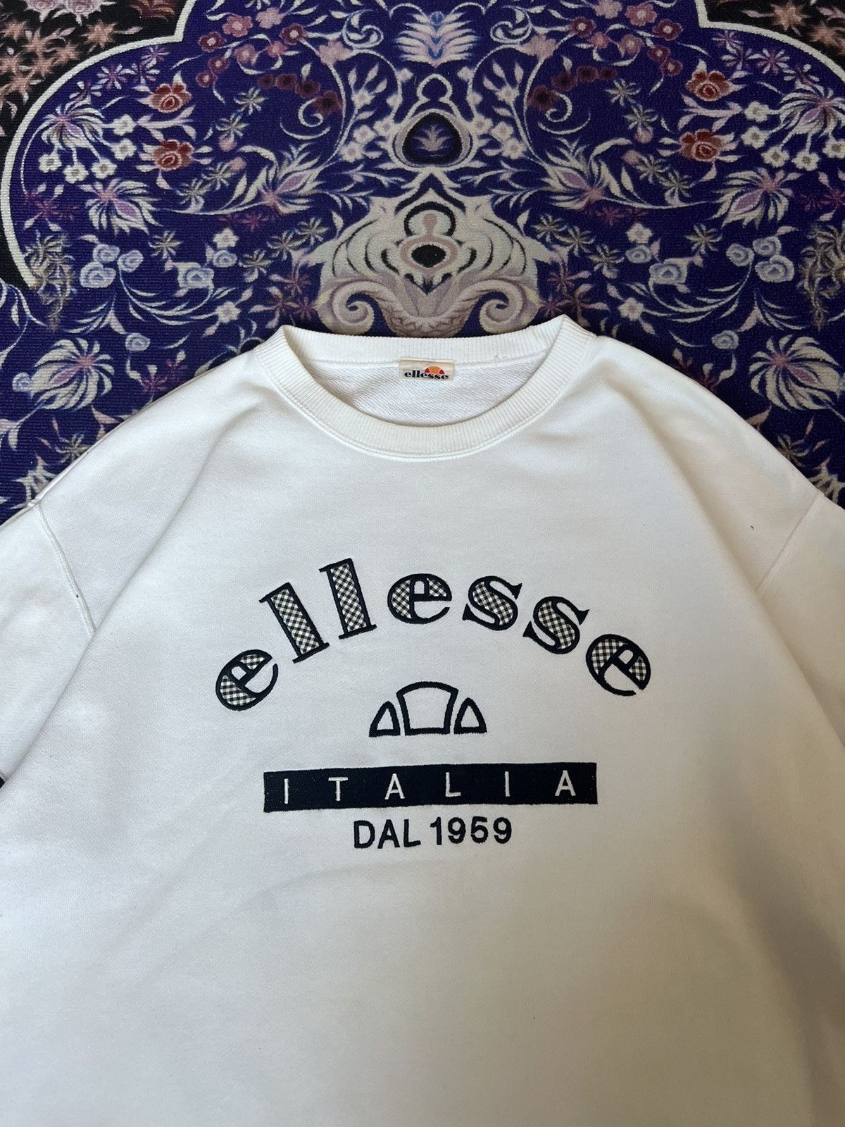 90s Ellesse Perugia Italia Vintage Sweatshirt Casual Style