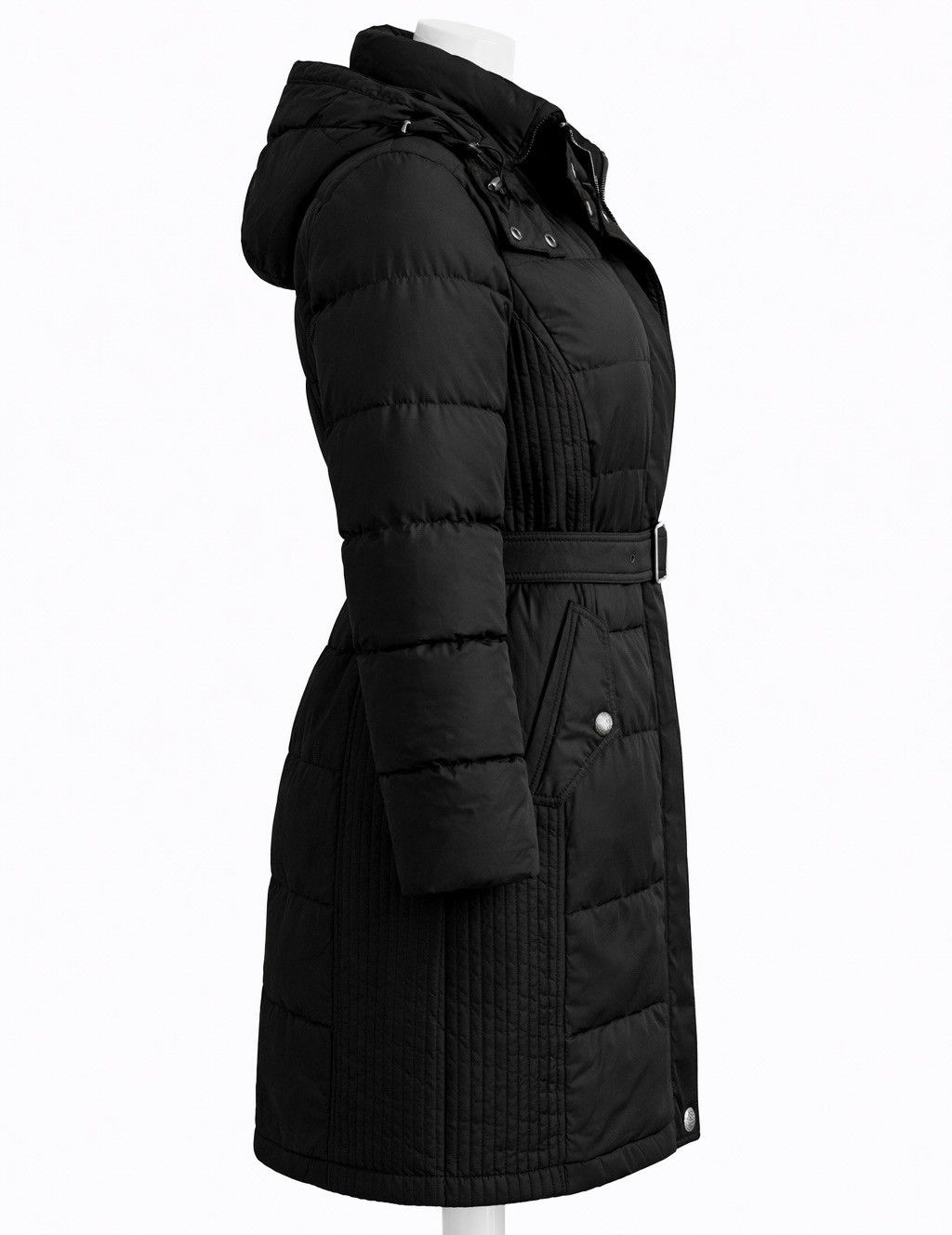 Burberry Burberry Black Belted Down Puffer Jacket w Hood S/P Size S / US 4 / IT 40 - 6 Thumbnail
