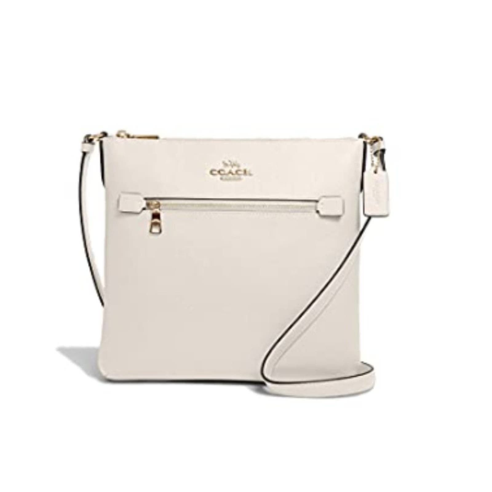 image of Coach Women's Rowan File Bag (Chalk- Crossgrain Lthr) One S in White
