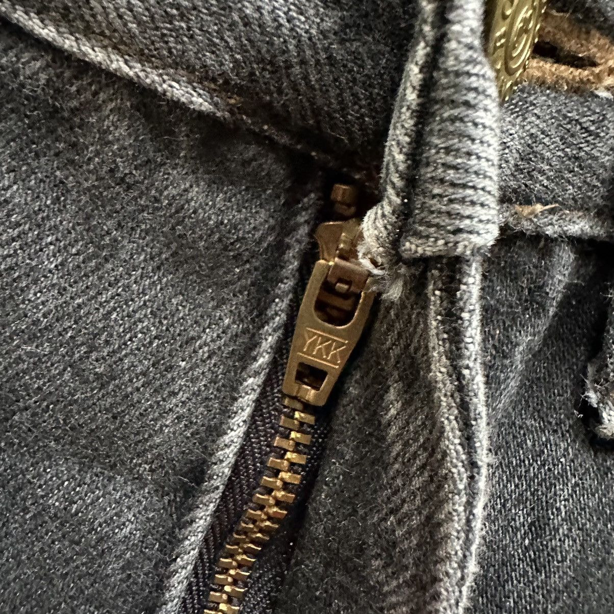 Japanese Brand W27 🔥 Vintage Bobson Black Sick Denim Jean Pant Size US 27 - 7 Thumbnail