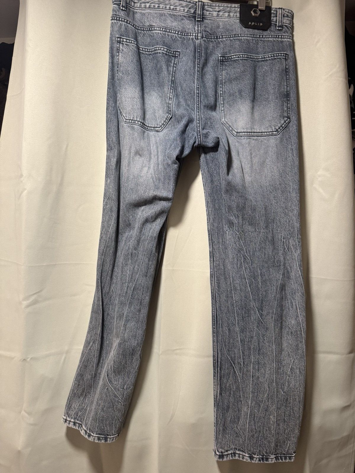 Solid Homme Solid Homme Vintage-Wash Denim Jeans - Size 32 (82cm Waist) Size US 32 / EU 48 - 1 Thumbnail