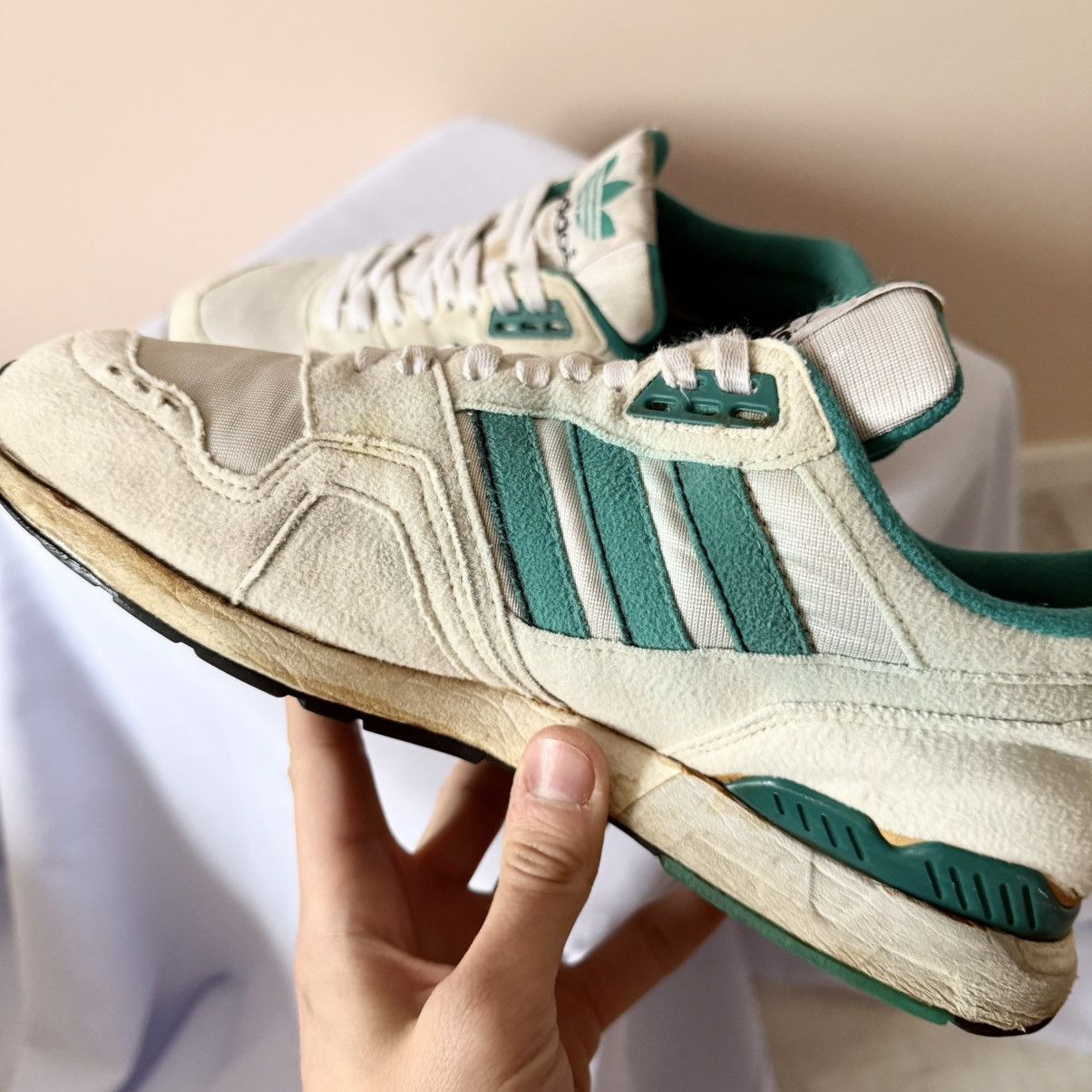 Adidas 80s Vintage Adidas TX8911 / 680 (Korea) Green/Cream Shoes Size US 8.5 / EU 41-42 - 13 Thumbnail