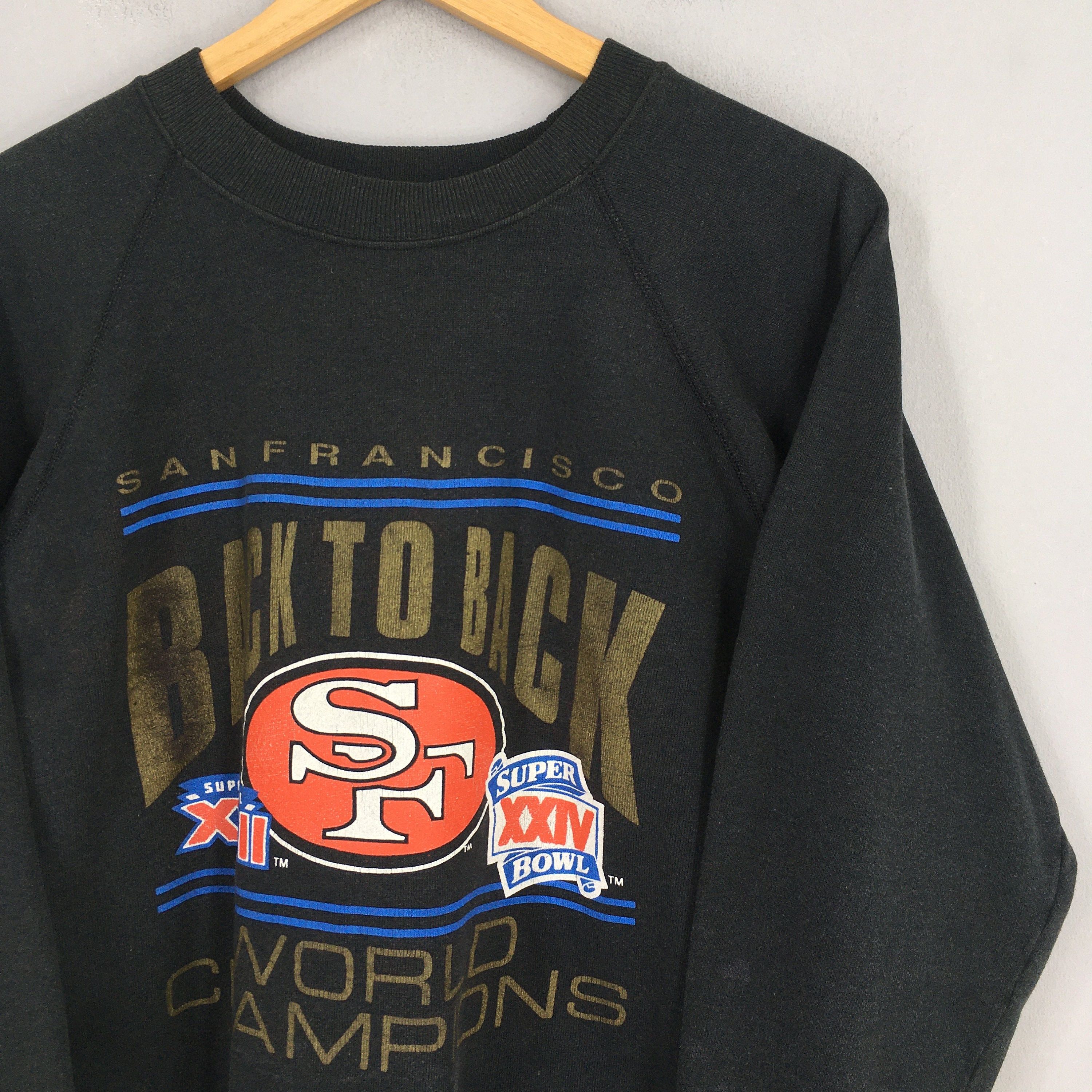 NFL × Vintage Vintage 90s San Francisco 49ers Rugby NFL Sweatshirt Medium Size US M / EU 48-50 / 2 - 2 Thumbnail