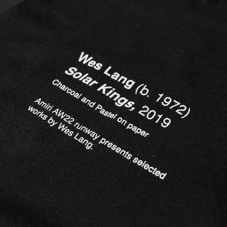Amiri o1mle0925 Solar King L/S Tee in Black Size US XL / EU 56 / 4 - 3 Thumbnail