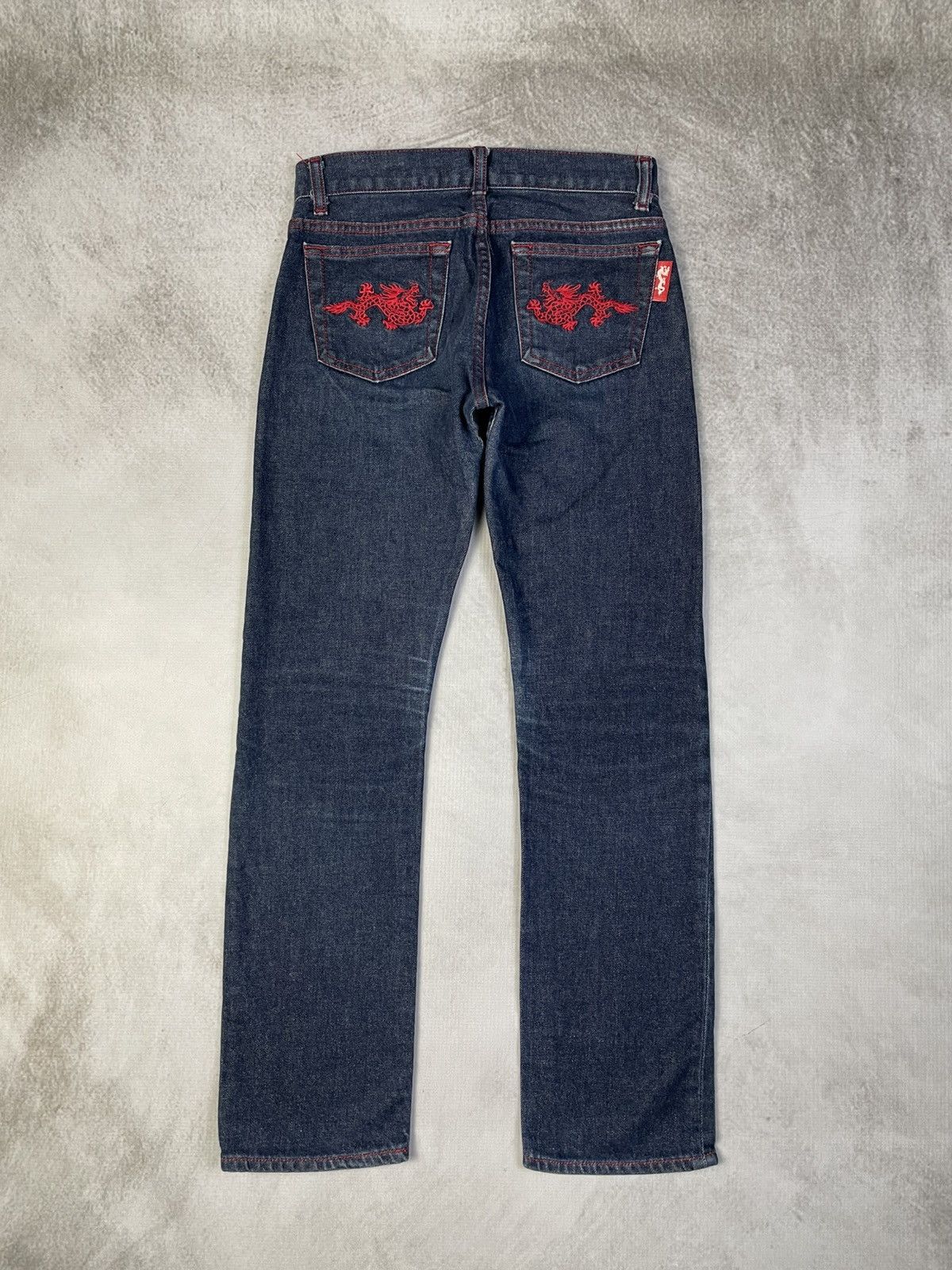 Vivienne Tam 2000s Vivienne Tam Dragon Embroidered Denim Size 25" / US 0 / IT 36 - 1 Thumbnail