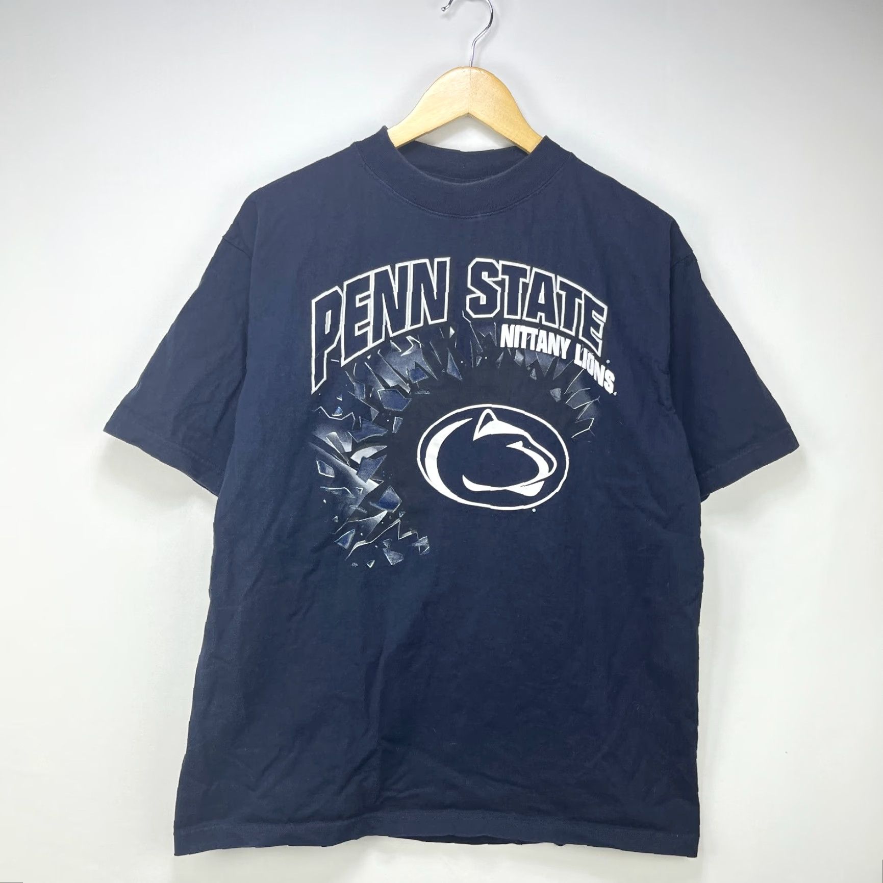 Penn VINTAGE Penn State Nittany Lions T-Shirt XL Blue Mens 90s Size US XL / EU 56 / 4 - 2 Thumbnail