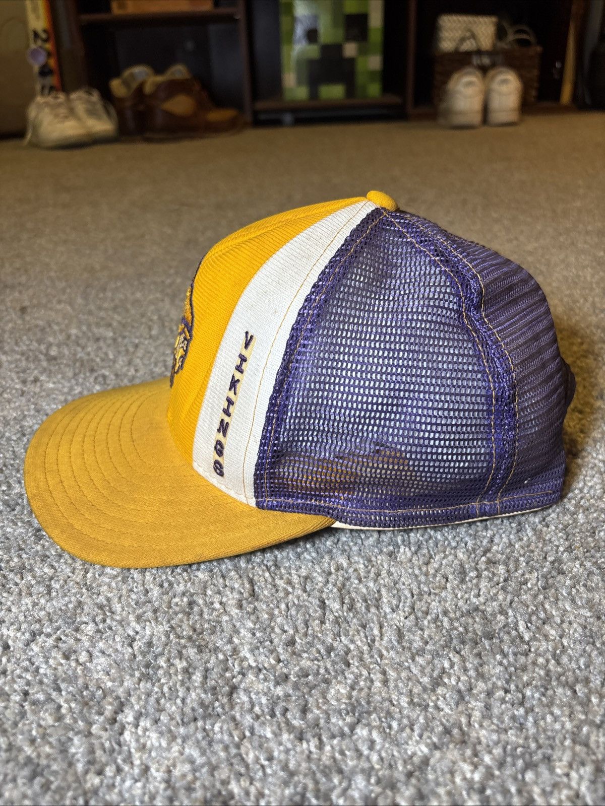 NFL × Vintage Vintage Minnesota Vikings AJD Lucky Stripes Snapback Hat Size ONE SIZE - 3 Thumbnail