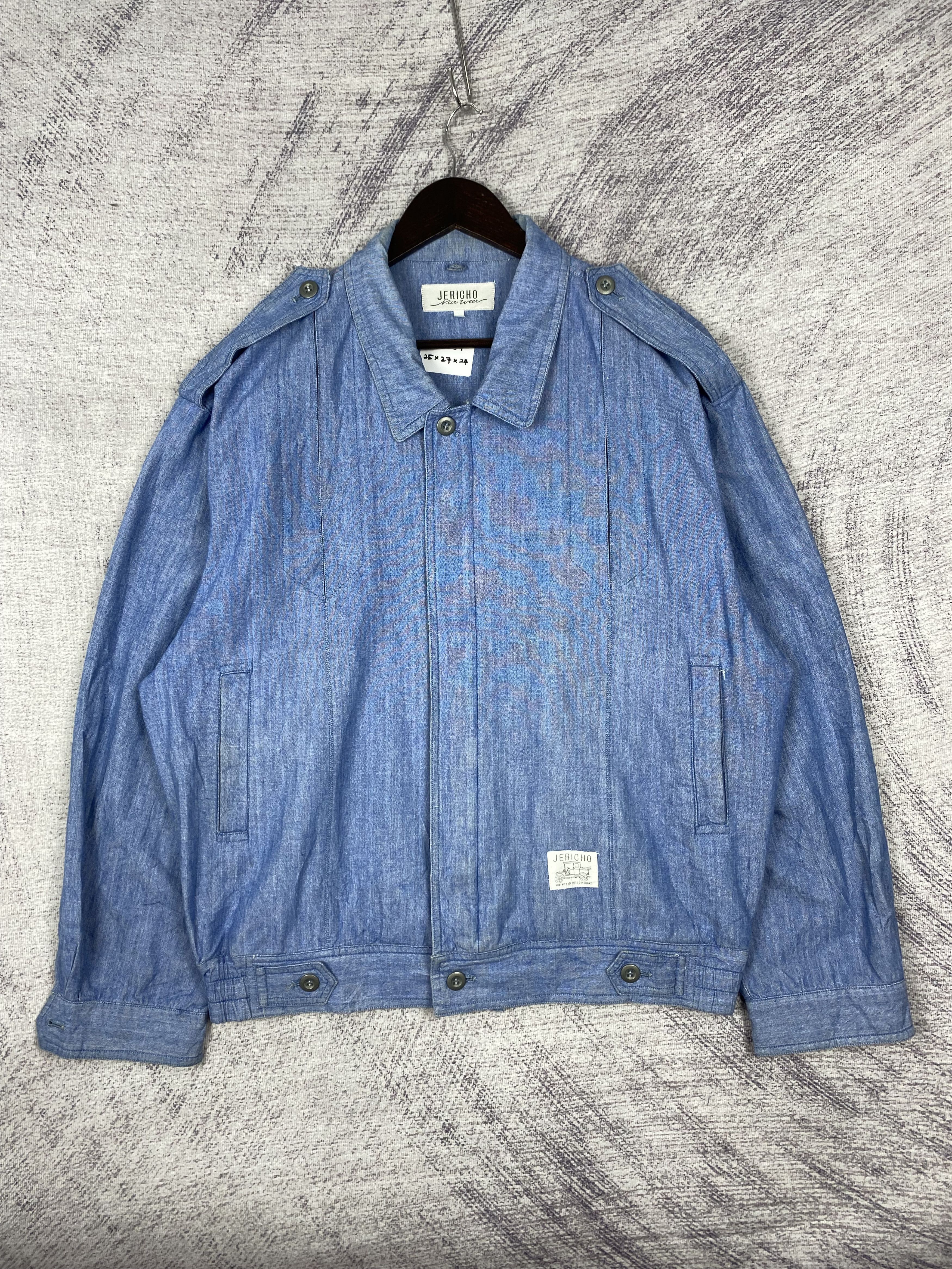 Japanese Brand Vintage Jericho Light Blue Denim Military-Style Size US M / EU 48-50 / 2 - 1 Thumbnail