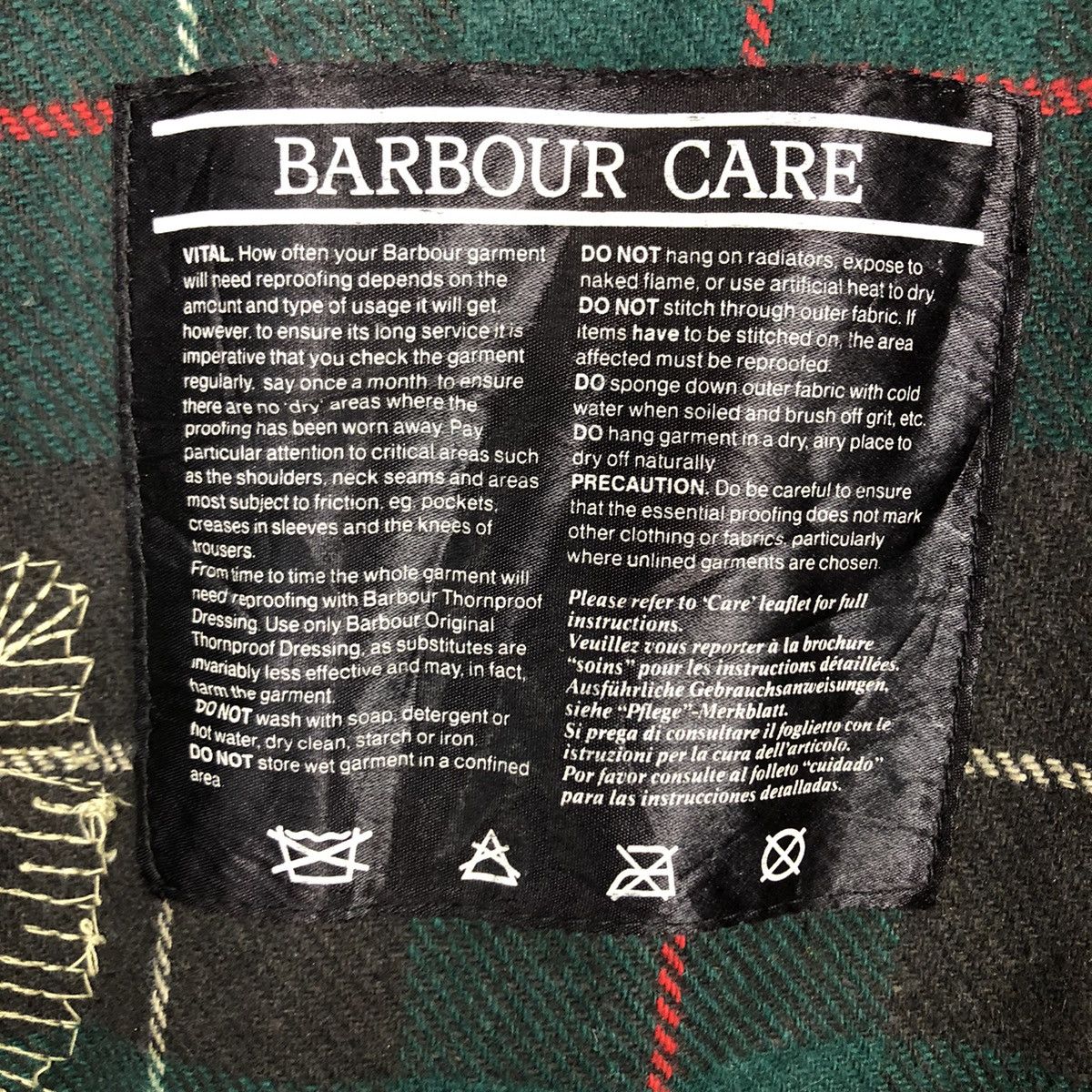 Barbour 📌Vintage Wax Jacket Barbour Northumbria Blanket England Size US M / EU 48-50 / 2 - 20 Thumbnail