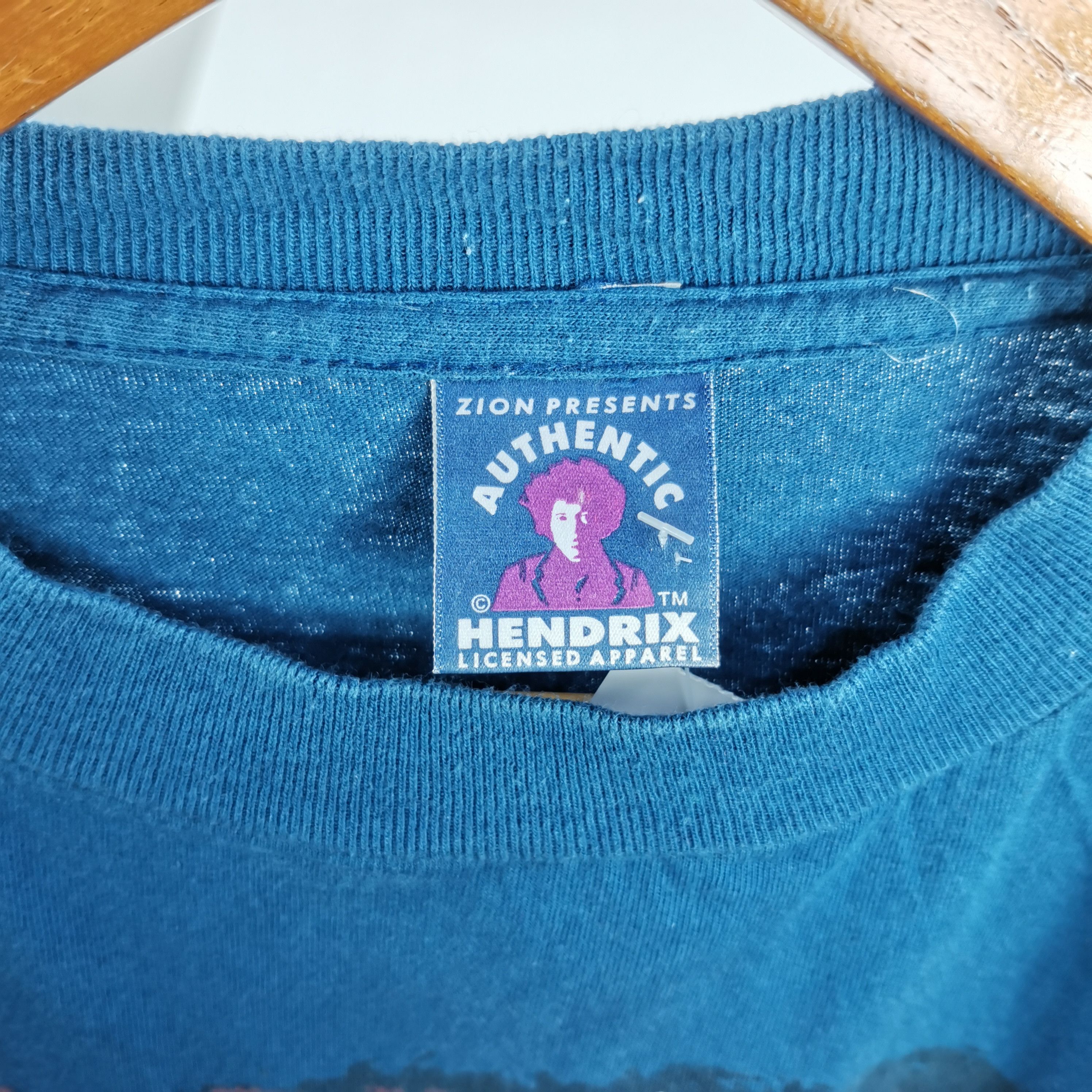 Band Tees Vintage Jimi Hendrix T-Shirt Live at Woodstock 56789 Size US M / EU 48-50 / 2 - 6 Thumbnail