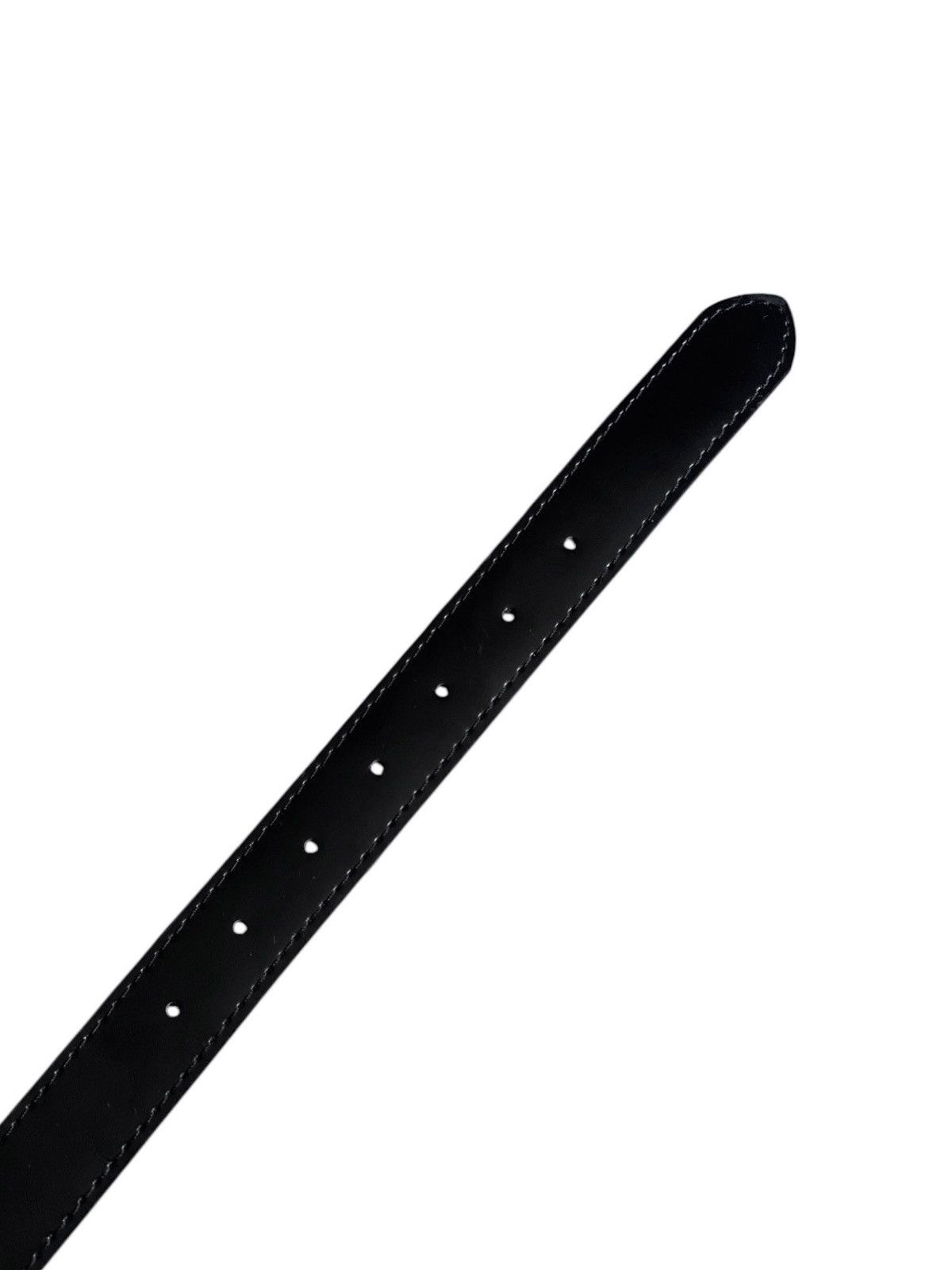 Other Basic square buckle semi-patent leather belt black Size 32 - 6 Thumbnail