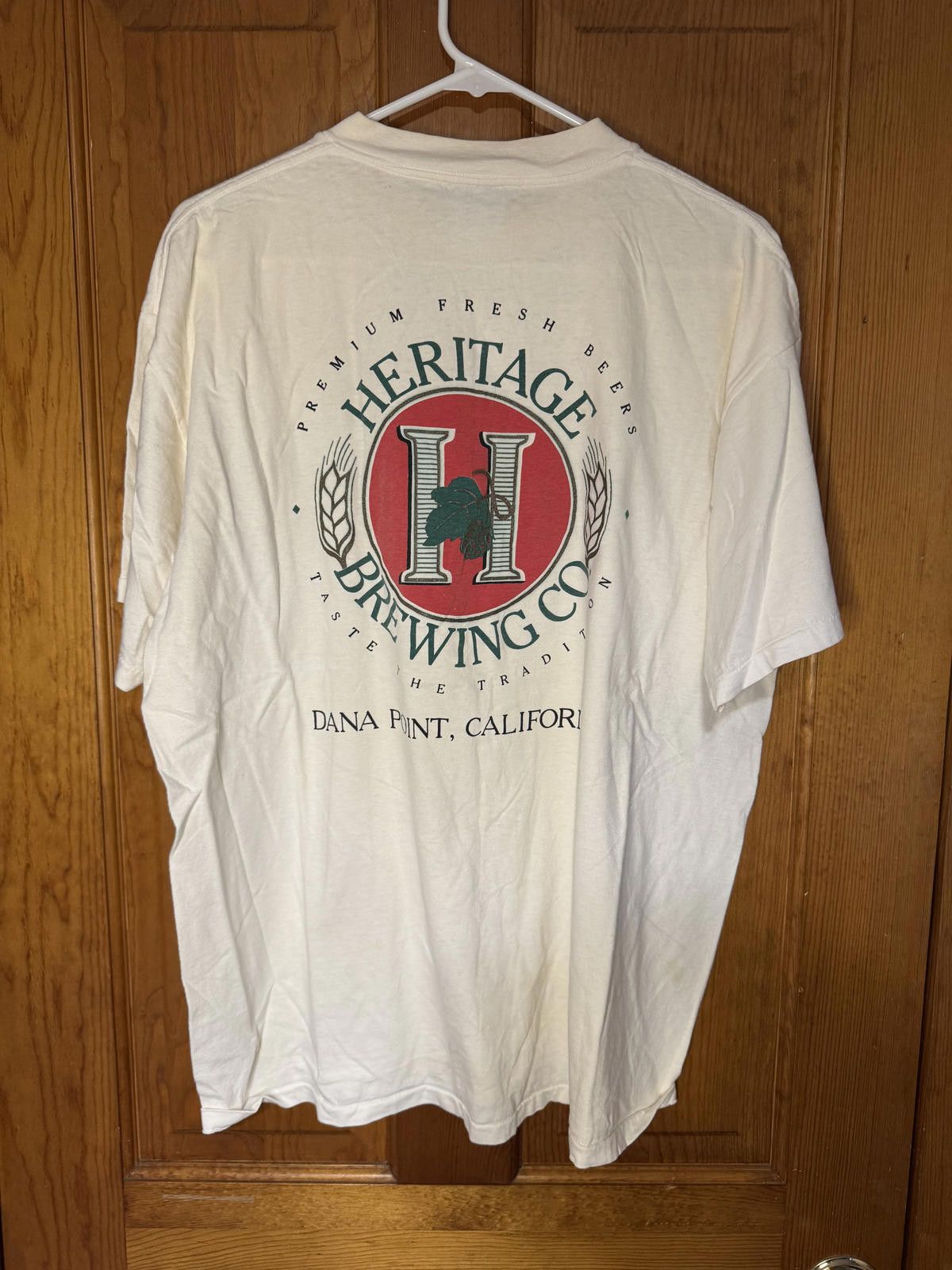 Other Heritage Brewing Co. Vintage White Cotton T-Shirt XL Size ONE SIZE - 2 Thumbnail