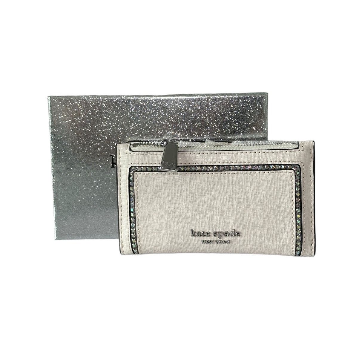 Kate Spade Kate Spade morgan crystal Inlay Small Slim Bifold wallet Size ONE SIZE - 1 Thumbnail