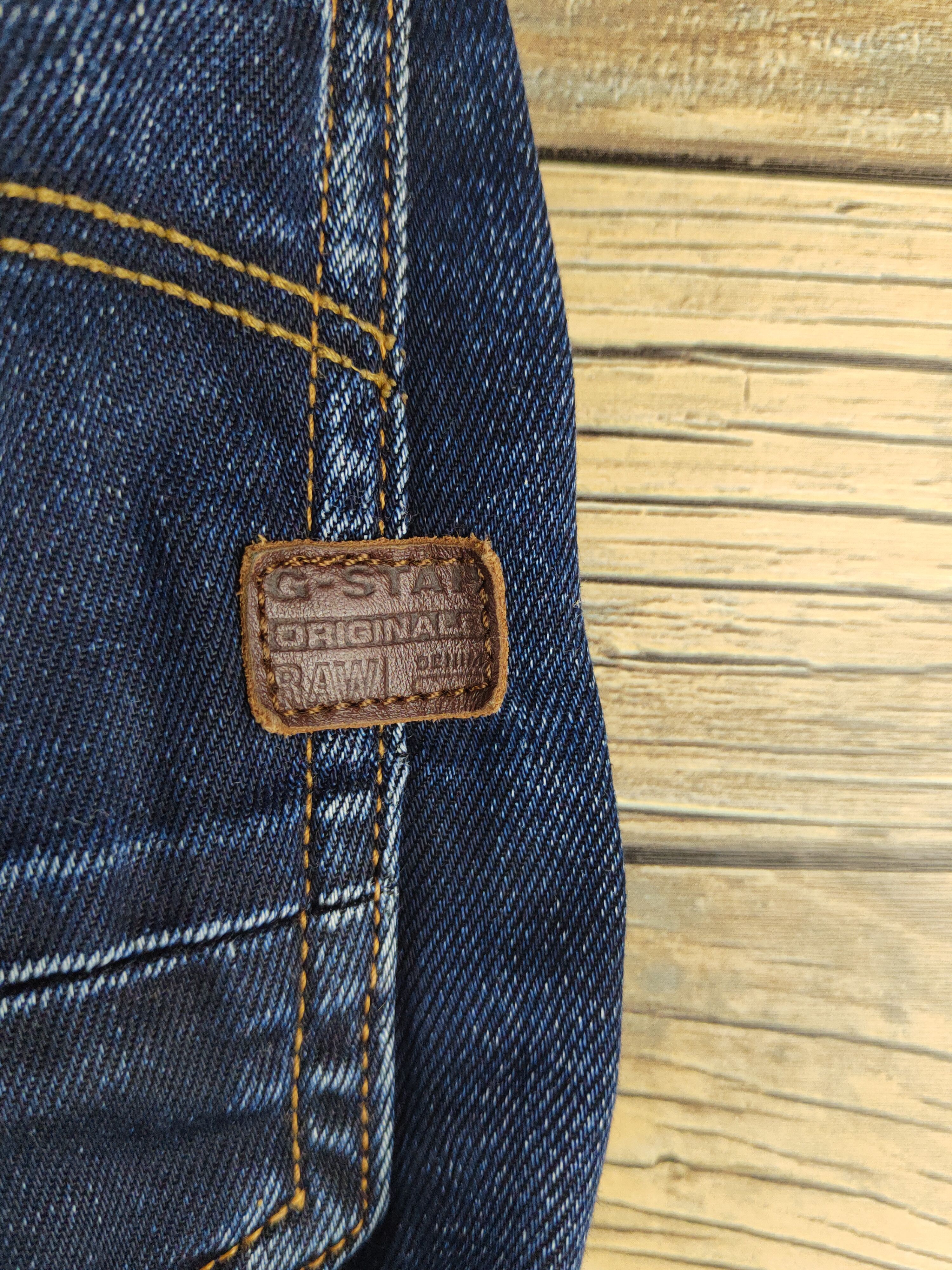 G-Star DL G-star Raw Dark Blue Distressed Ripped Jeans #S2889 Size US 33 - 12 Thumbnail