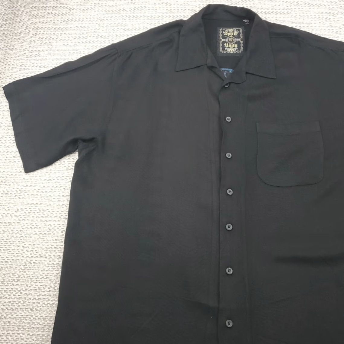 ESPIRIT VINTAGE Spirit Of Unity Sobriety Shirt Mens XL Embroidered Short Sleeve Button Up Size US XL / EU 56 / 4 - 6 Thumbnail