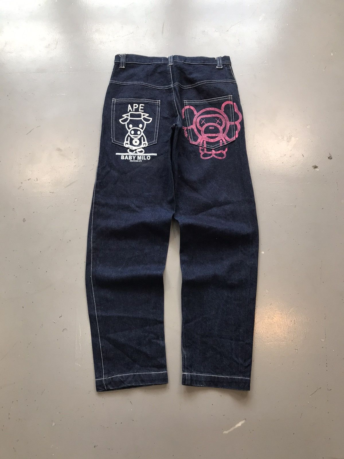 bape デニム　wrangler 00s A BATHING APE/Denim pants/M/デニムパンツ/デニムパンツ