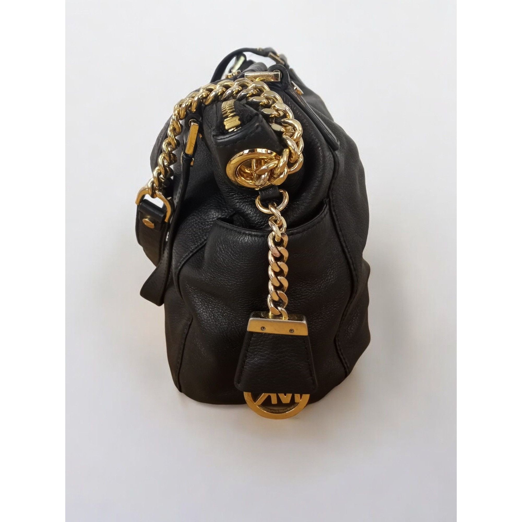 Michael Kors MICHAEL Michael Kors Leather Chandler Grained Leather Shou Size ONE SIZE - 5 Thumbnail