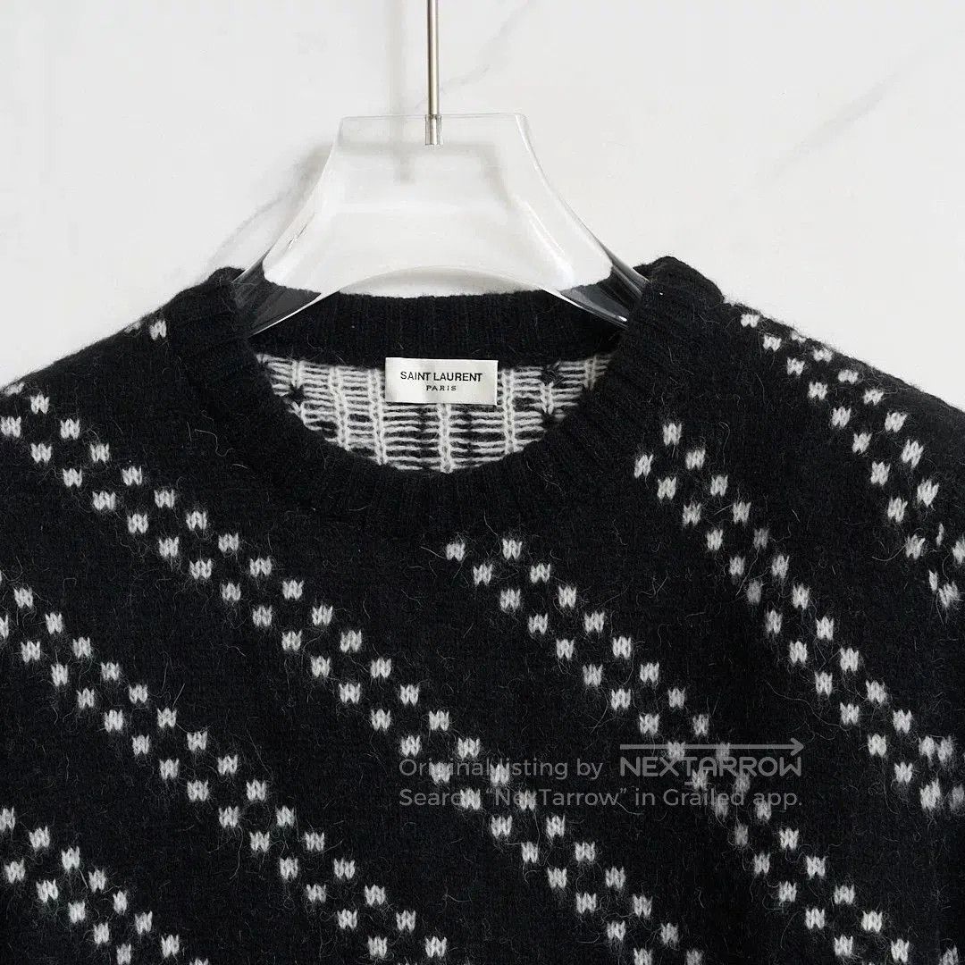 Saint Laurent Paris Saint Laurent Men's Zigzag Knit Sweater. Size US M / EU 48-50 / 2 - 2 Thumbnail