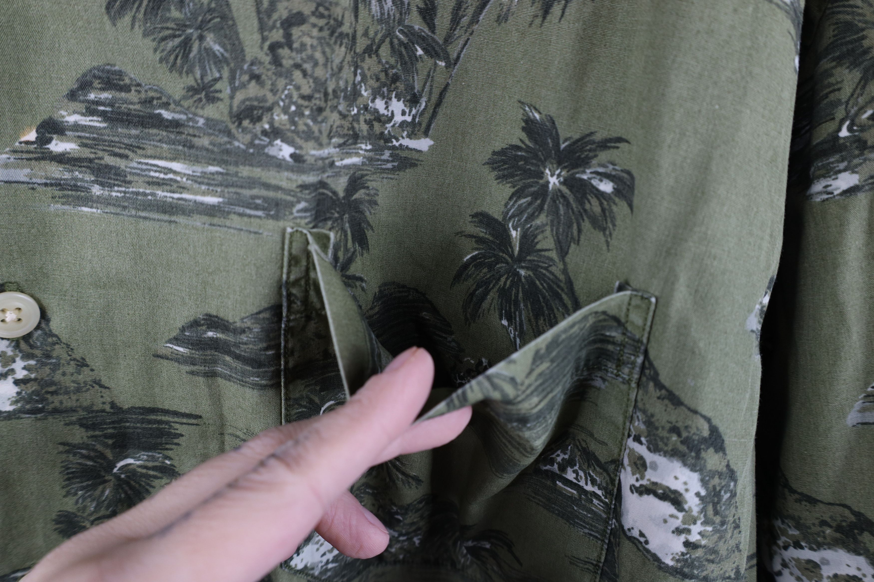 Gap Vintage Y2K 2000 Gap Collar Island Hawaiian Button Shirt Size US XXL / EU 58 / 5 - 5 Thumbnail