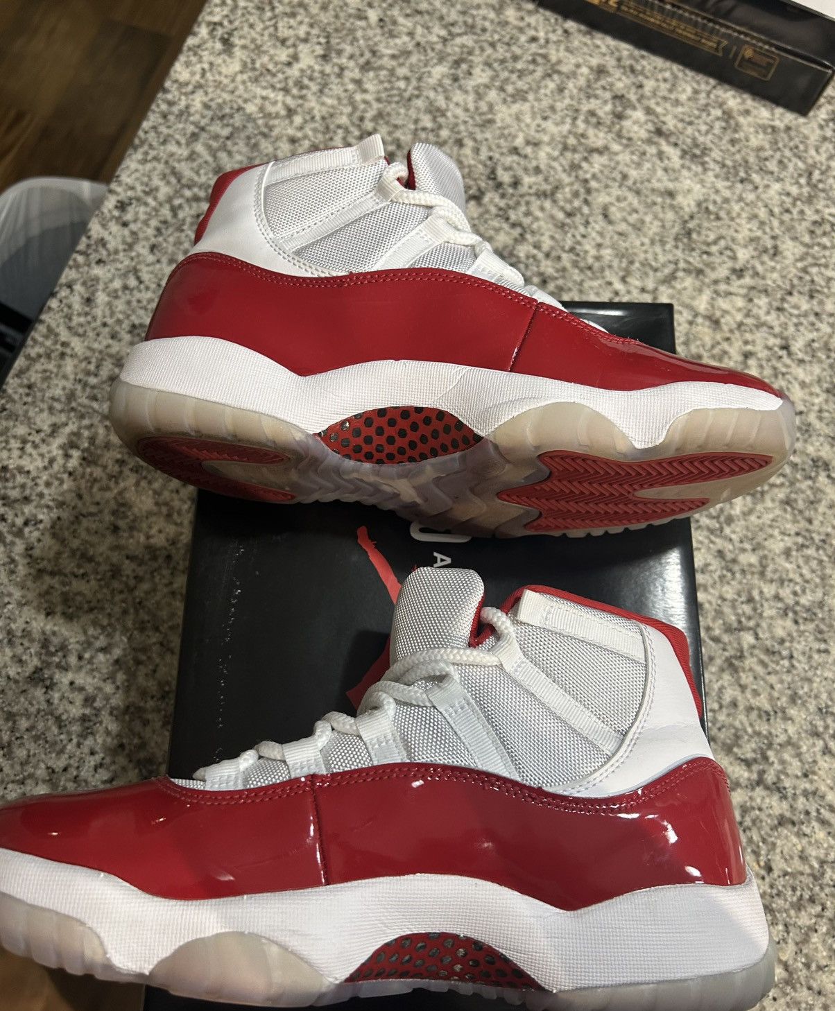 Jordan Brand Nike Air Jordan 11 Retro Cherry Mens Shoes | Size 9 Size US 9 / EU 42 - 3 Thumbnail