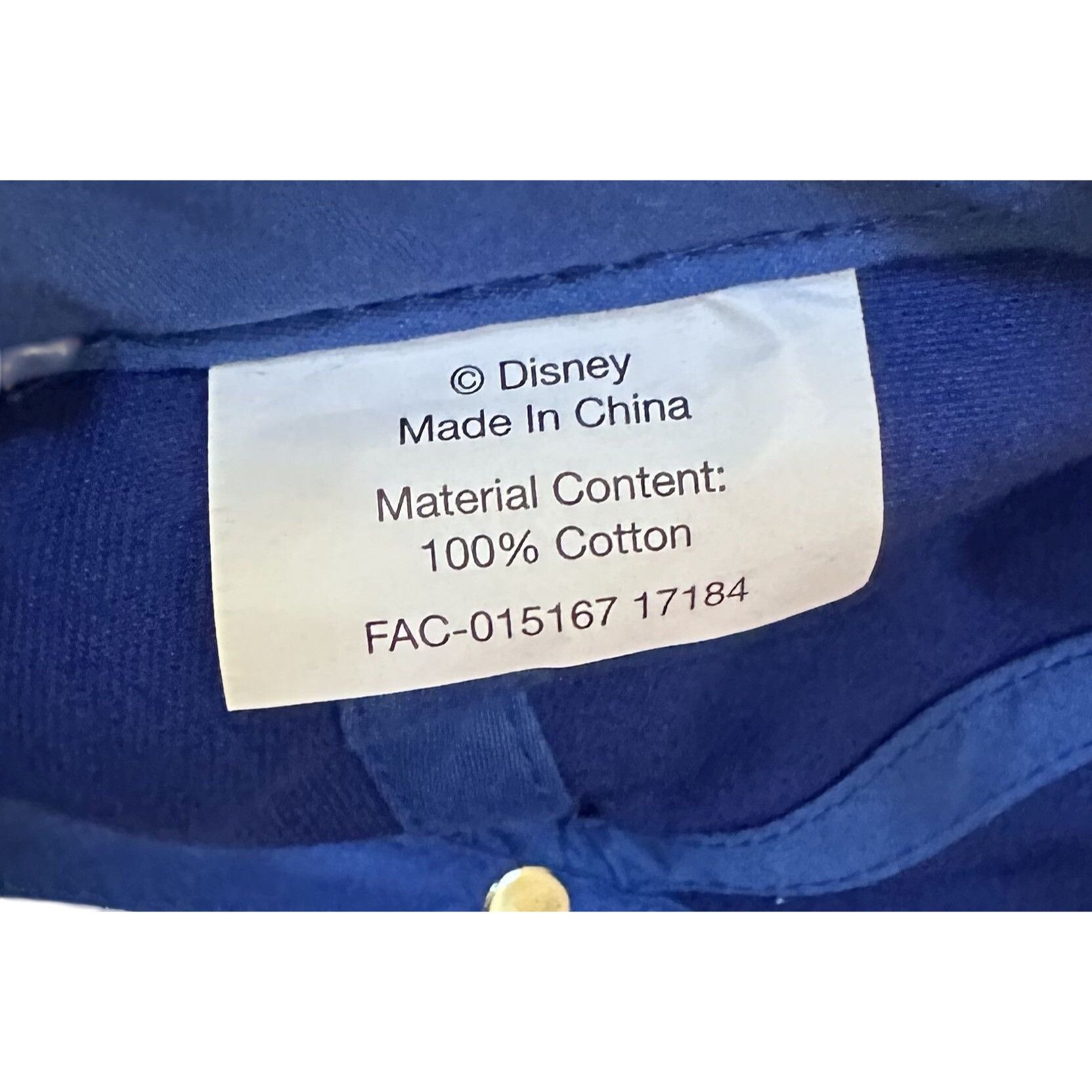 Disney Vtg Disney Cruise Line Oceaneer Club Blue and Yellow Adjusta Size ONE SIZE - 6 Thumbnail