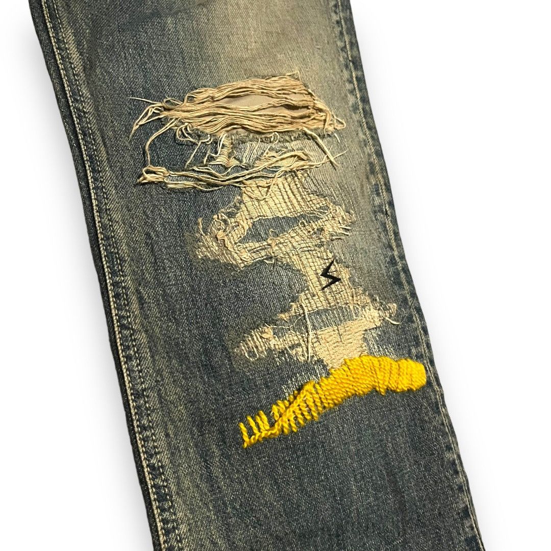 Jun Takahashi × Undercover Undercover 68 Yellow Yarn Denim Size 4 ZOZOTOWN Size US 32 / EU 48 - 4 Thumbnail