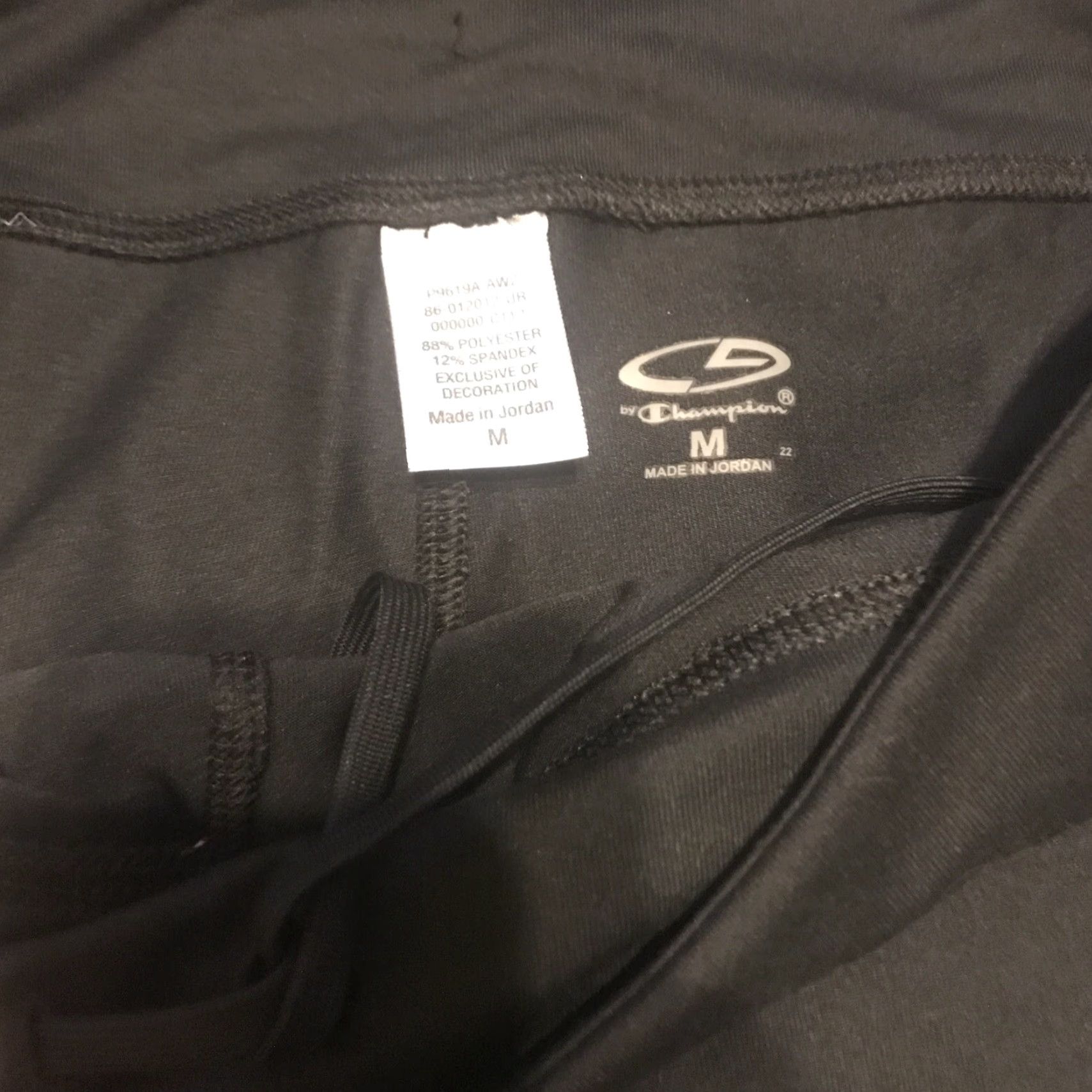 Champion NWT Champion Advanced High Performance Black Capri Fitted Duo Dry Size M Leggings Women Size ONE SIZE - 5 Thumbnail