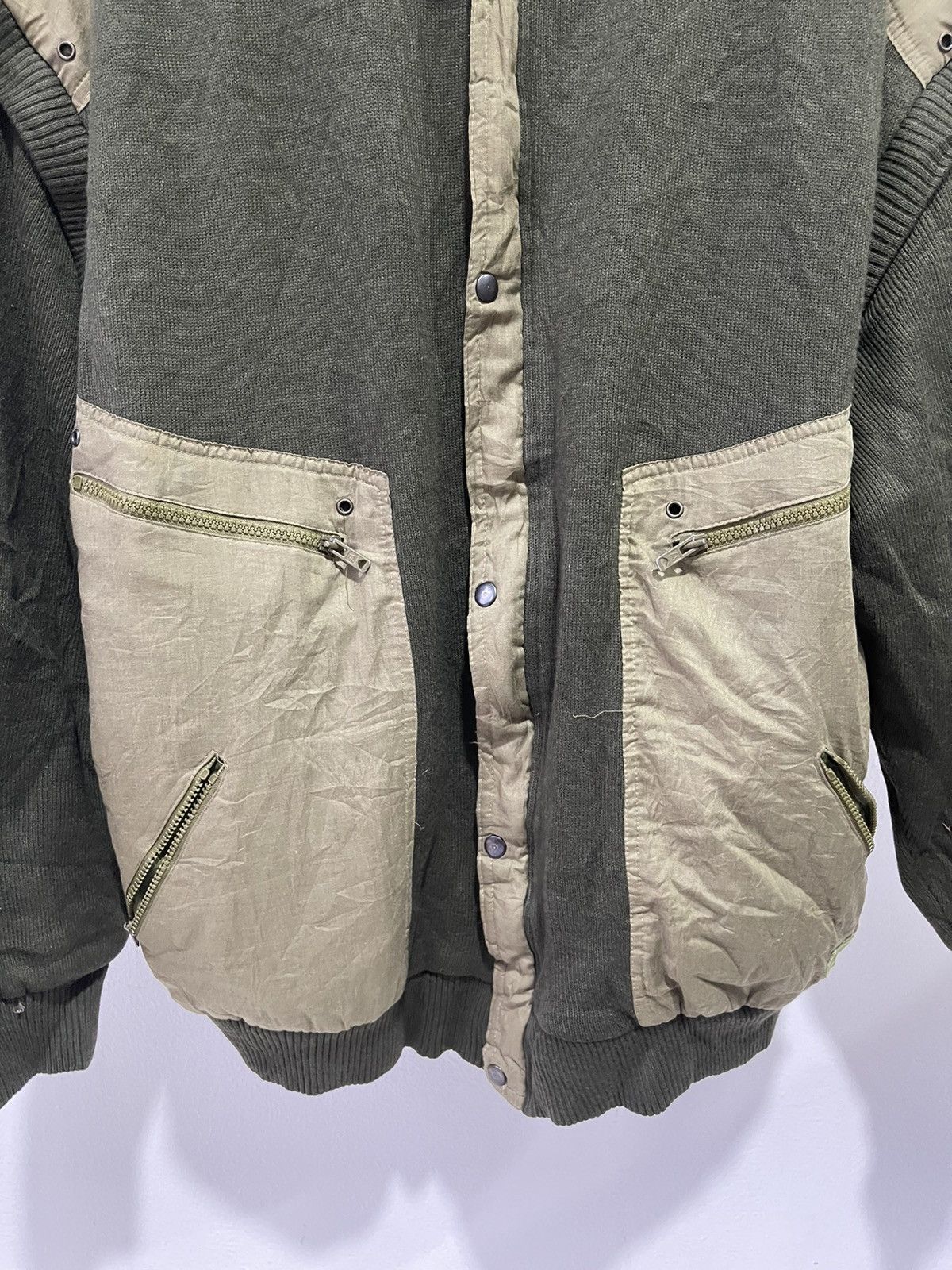 Aran Isles Knitwear × Vintage 80s Chittolo Sport Army Style Jacket Size US XL / EU 56 / 4 - 7 Thumbnail