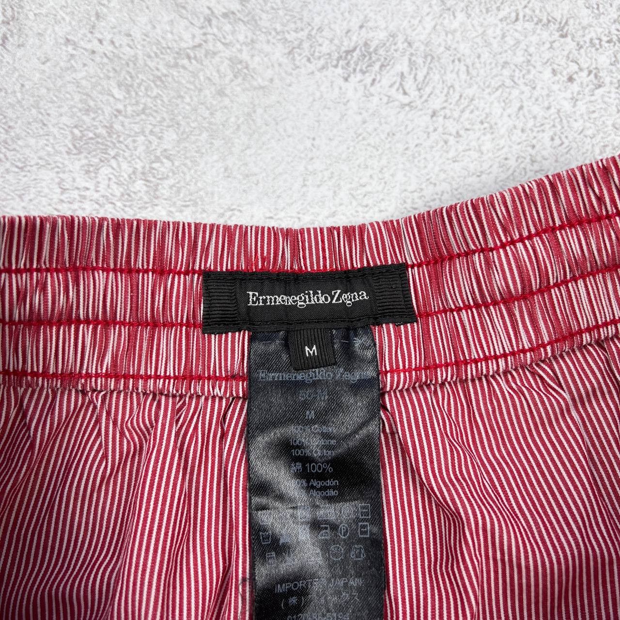 Ermenegildo Zegna Ermenegildo Zegna Swim Shorts Red Stripe Elastic Waist Size US 28 / EU 44 - 10 Thumbnail