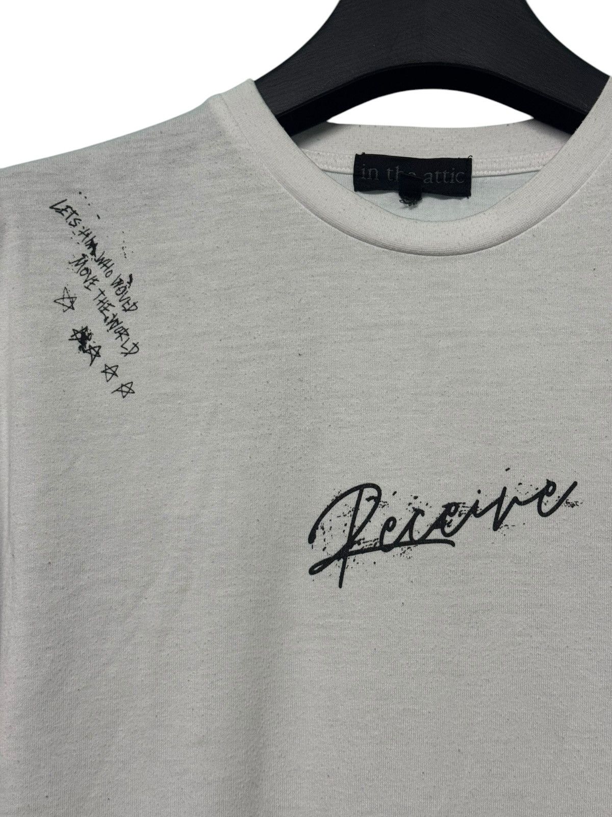 In The Attic 💥 VINTAGE IN THE ATTIC BLUISH PUNK DESIGN RARE TEE Size US L / EU 52-54 / 3 - 5 Thumbnail