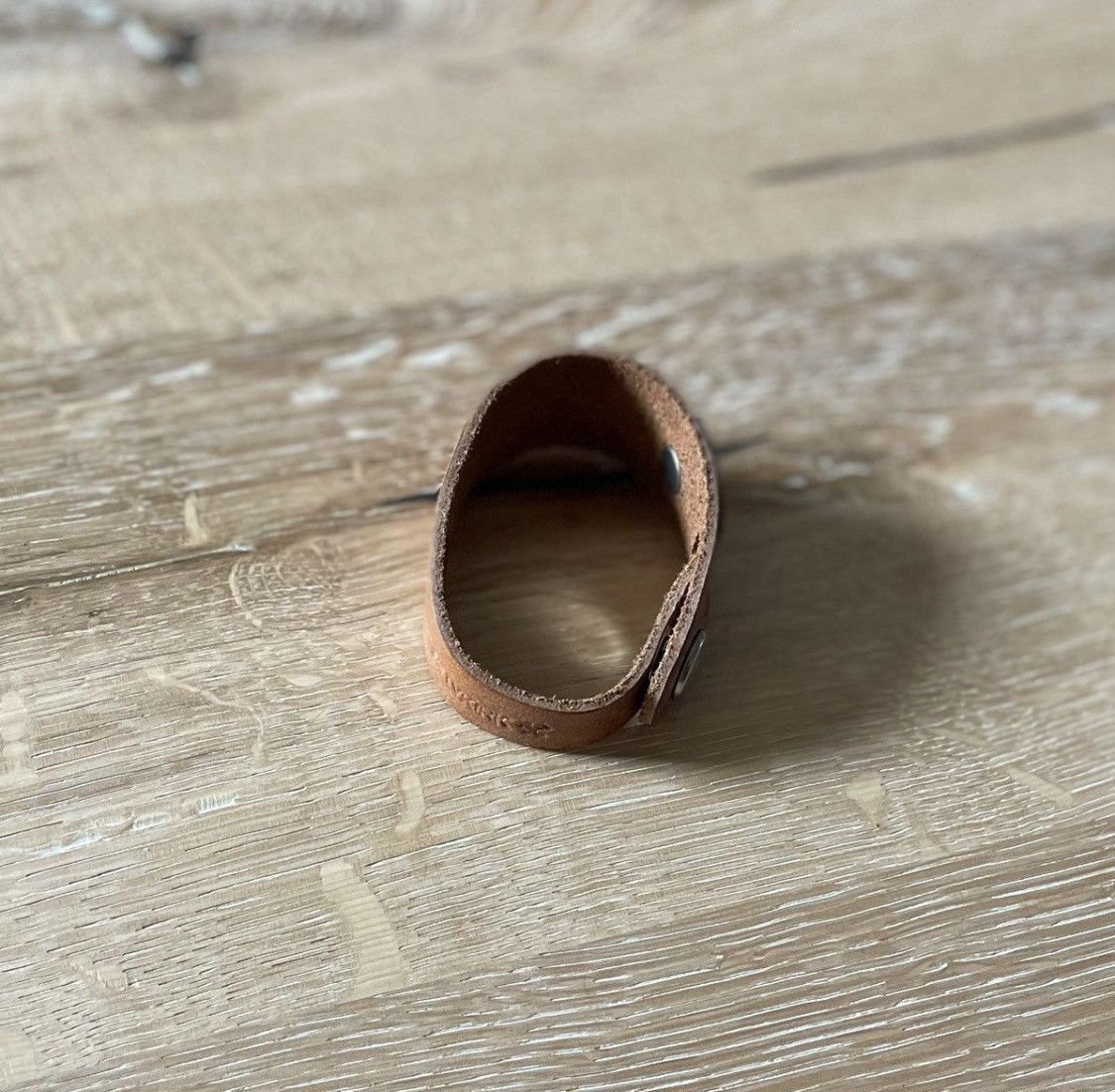 Billykirk Thick Leather Cuff Bracelet Size ONE SIZE - 4 Thumbnail