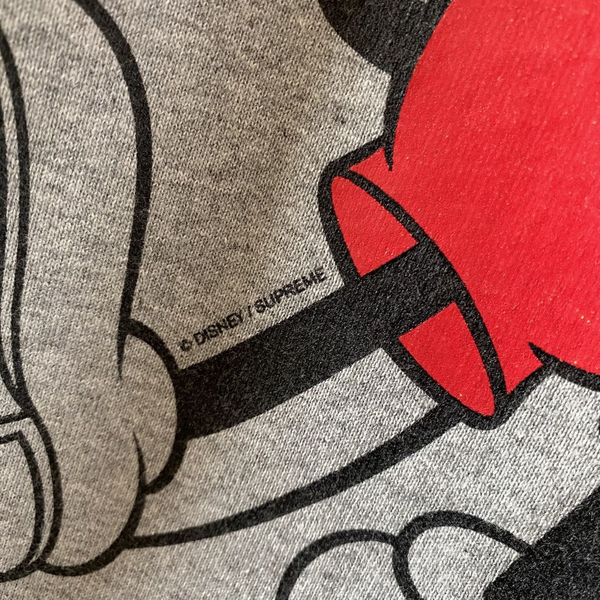 Disney × Supreme Supreme Disney Mickey Mouse Hooded Sweatshirt Grey 2009 Size US L / EU 52-54 / 3 - 3 Thumbnail