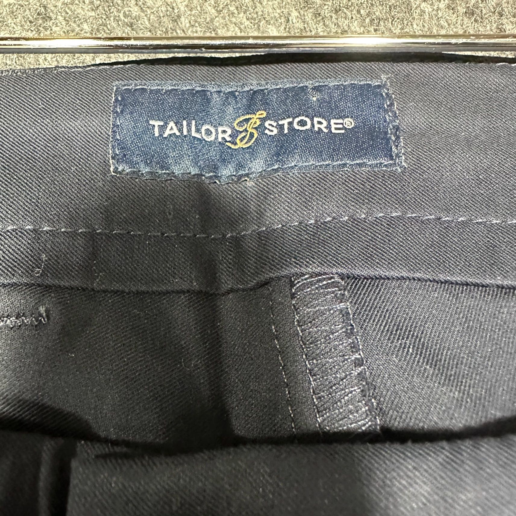 Vintage Tailor Store Pants Mens 36 Blue Cotton Stretch Chino Pockets Straight Leg NEW Size US 36 / EU 52 - 4 Thumbnail